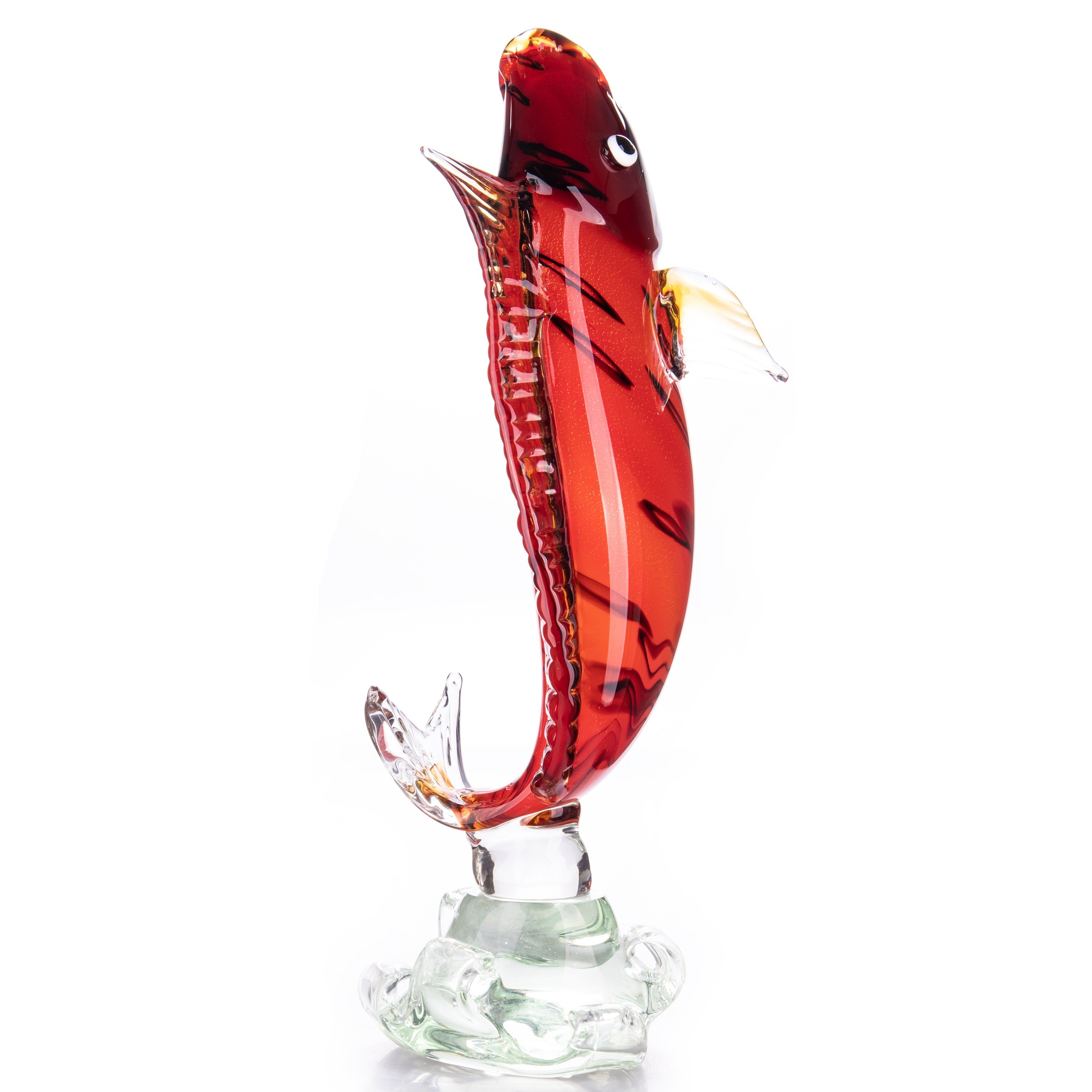 Murano style glass fish | Handcrafted Glass Decor | Unique Home Accent