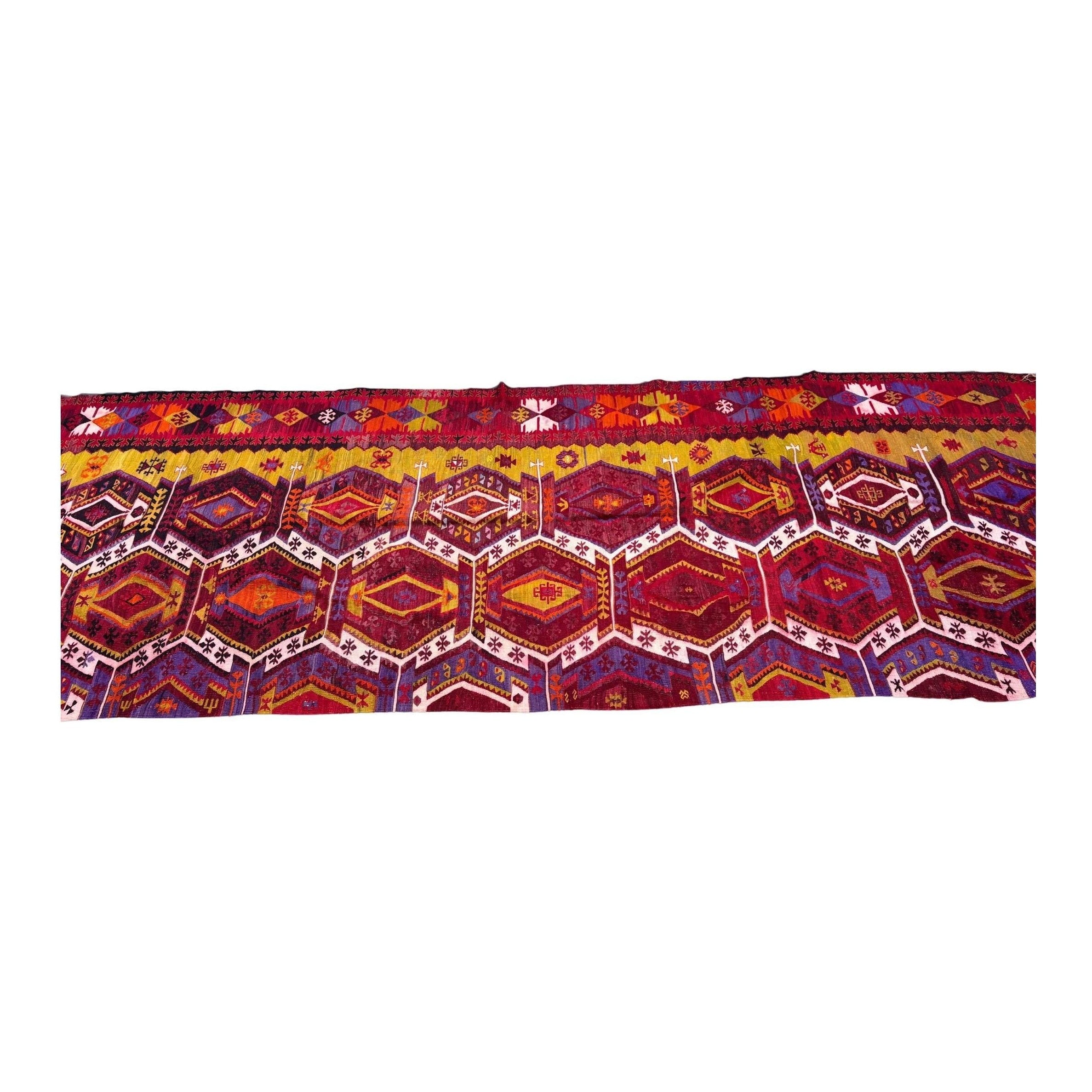 Anatolian Kilim Runner | Handcrafted Wool Decor | Gift Idea