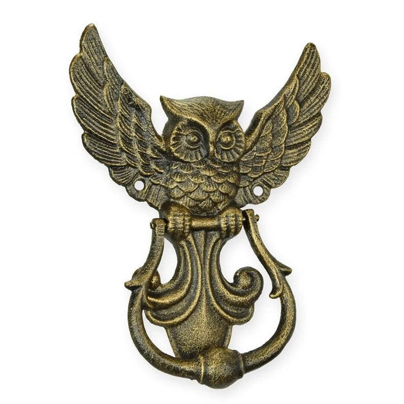 Owl Door Knocker | Handcrafted Bronze Decor | Unique Home Accent