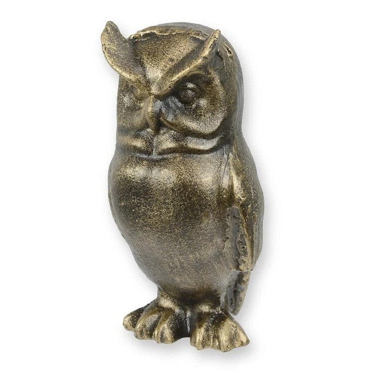 Cast Iron Sculpture of an Owl | Animal Sculptures | Home Decor