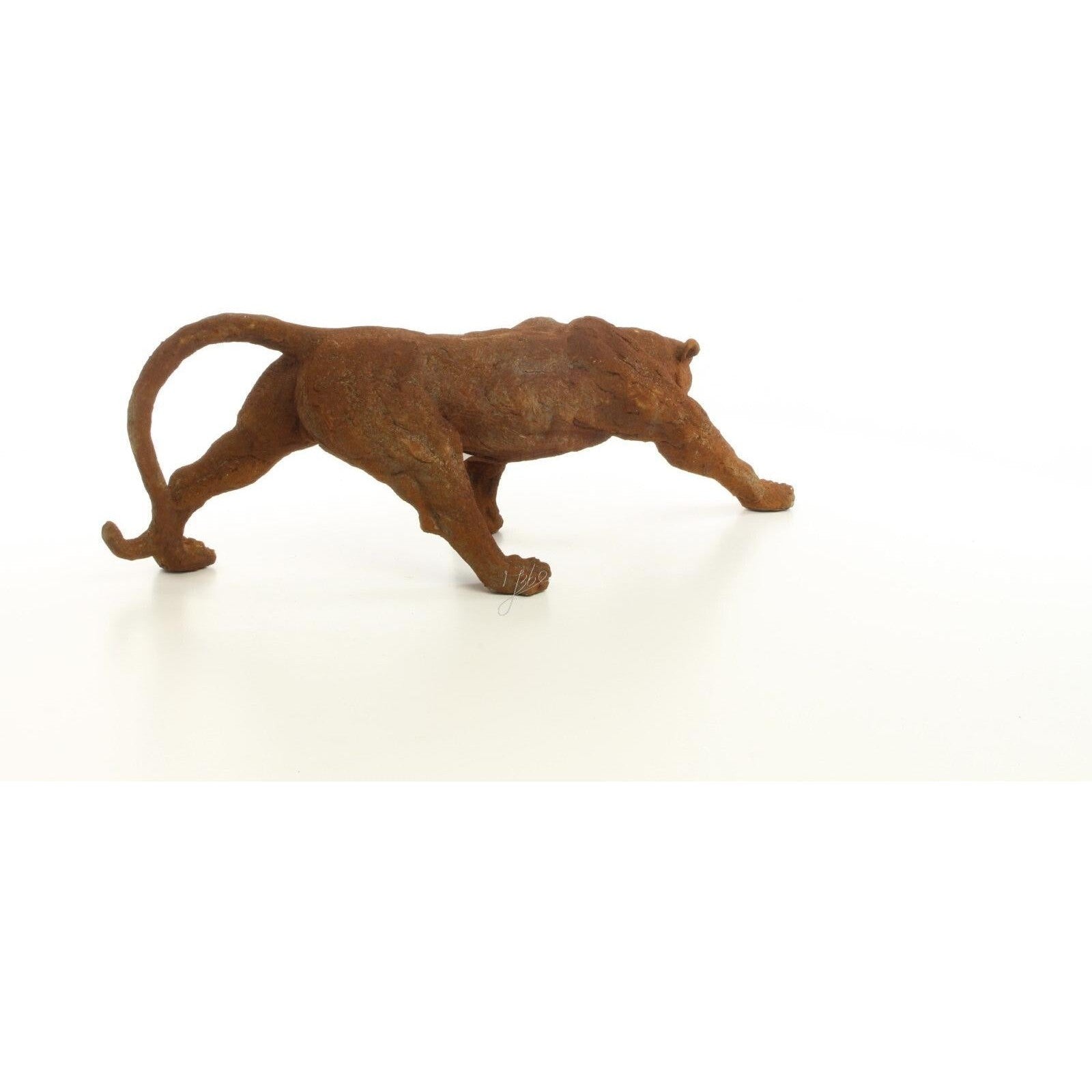 Rustic Resin Panther Sculpture – Garden or Indoor Decor