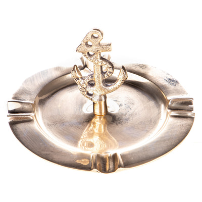 Nautical Anchor Ashtray | Handcrafted Brass Decor