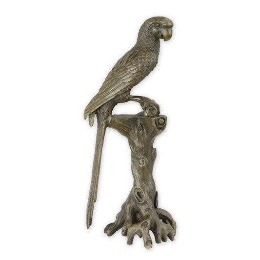 Bronze Sculpture of a MACAW.Animal Decor | Animal Sculptures