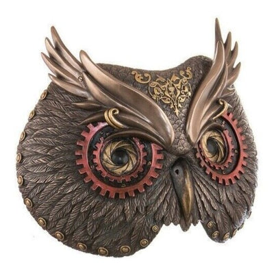 Steampunk Owl Wall Mask | Animal Sculptures | Home Decor