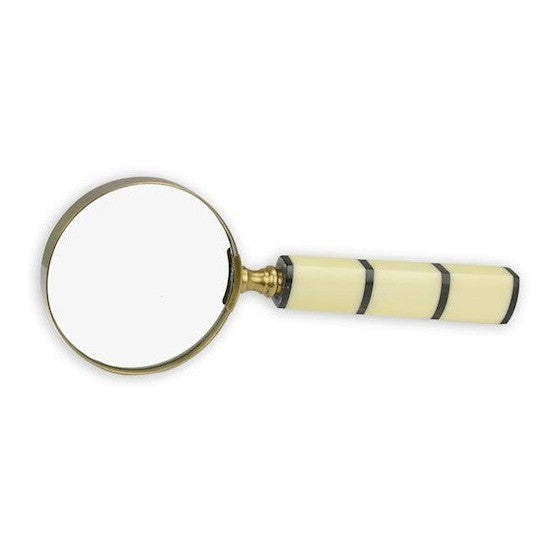 Ivory Handle Magnifying Glass | Brass Decor | Unique Home Accent