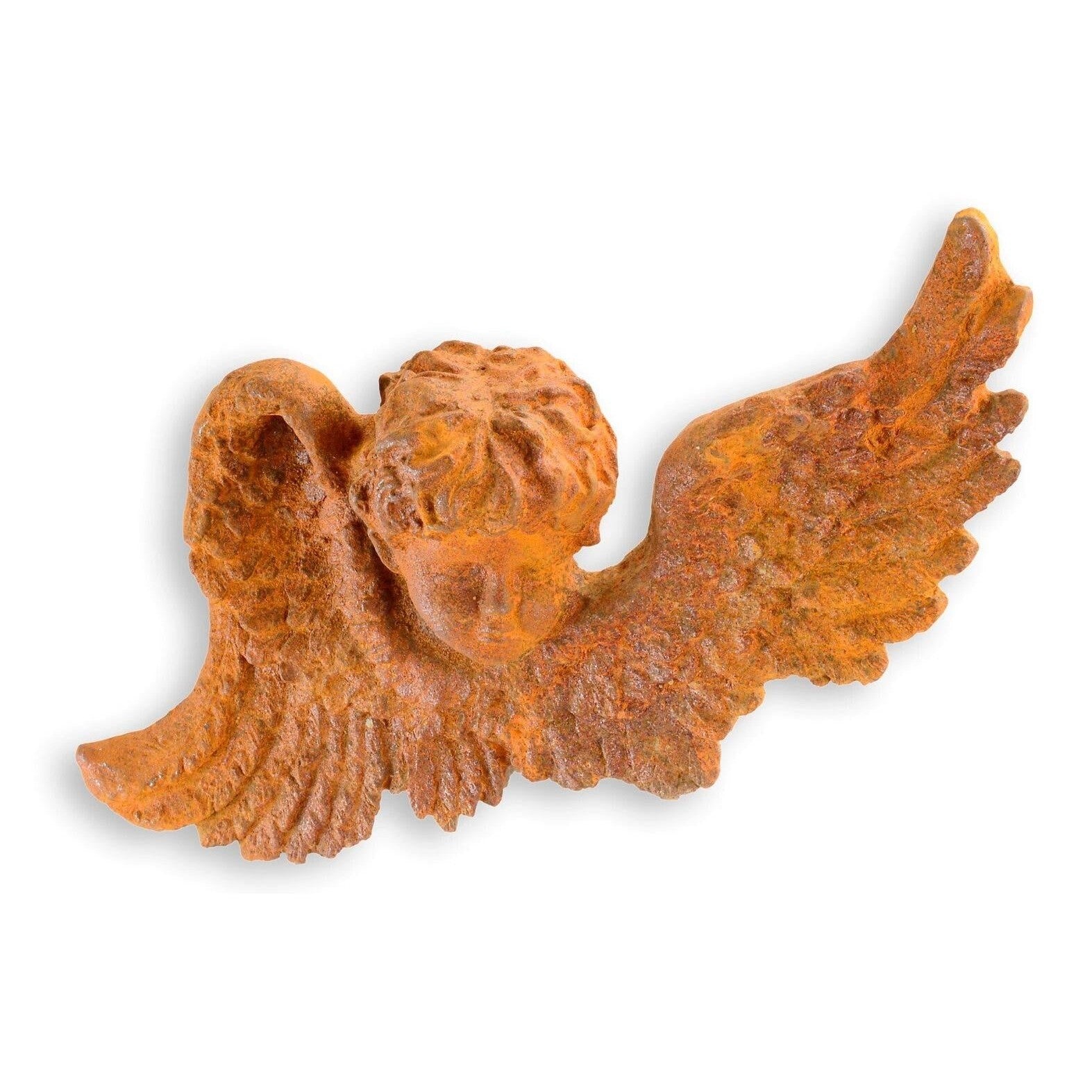 Rusty Cast Iron Putto Wall Decor | Wall Plaques & Signs