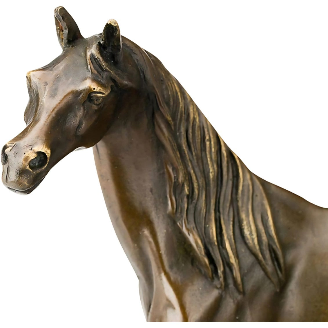 Bronze Sculpture of Ibrahim, the Arab Horse. Office Decor