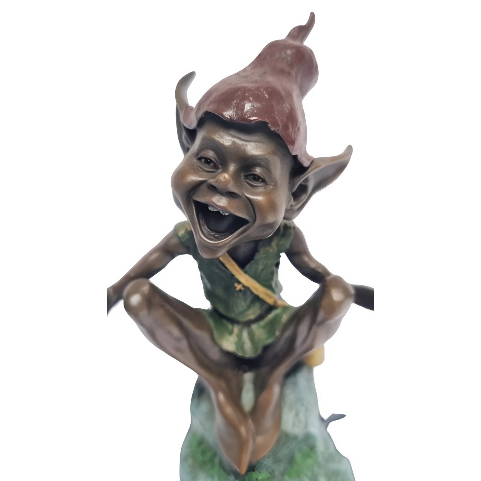 Laughing Forest Goblin | Handcrafted Bronze Decor