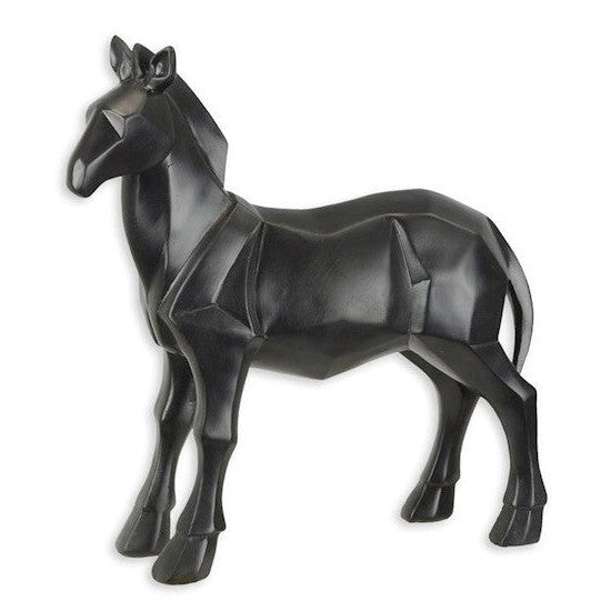 Geometric Horse Sculpture | Handcrafted Resin Decor