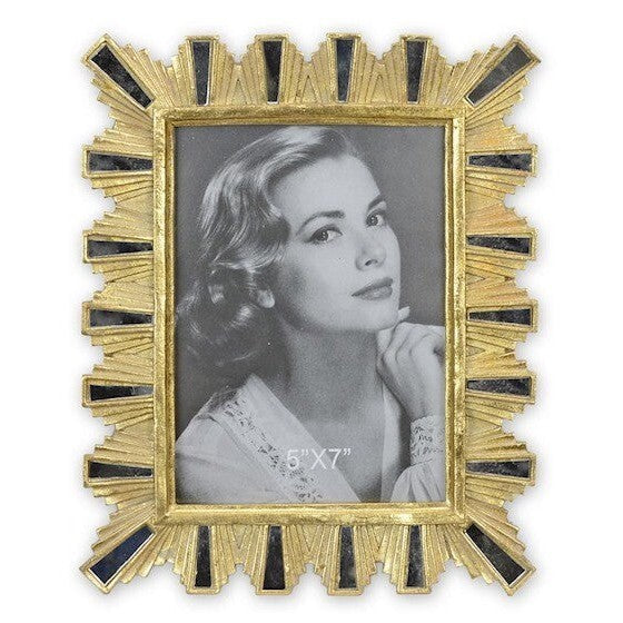 Art Deco Sunburst Photo Frame | Handcrafted Brass Decor
