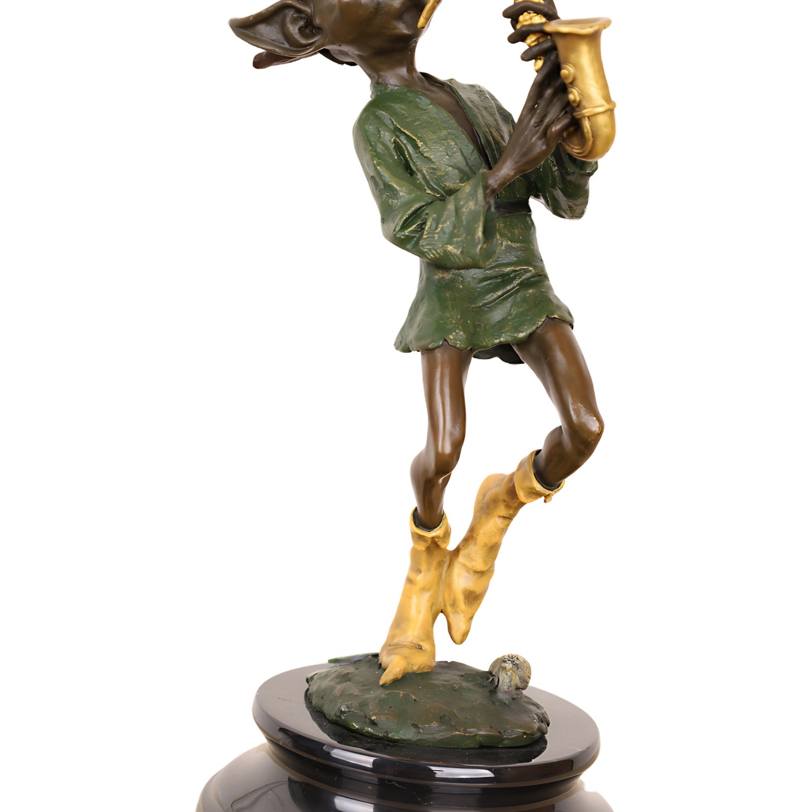 Elf Saxophone Musician | Handcrafted Bronze Decor