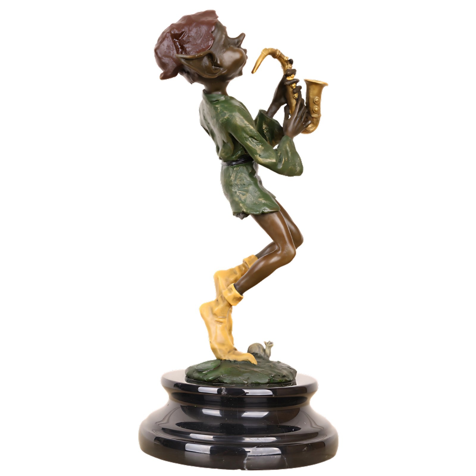 Elf Saxophone Musician | Handcrafted Bronze Decor