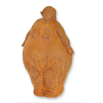 Rusty Cast Iron Figurine of a Women. Home Decor | Figurines & Statues