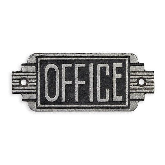 Office Door Nameplate | Handcrafted Cast Iron Decor | Gift Idea