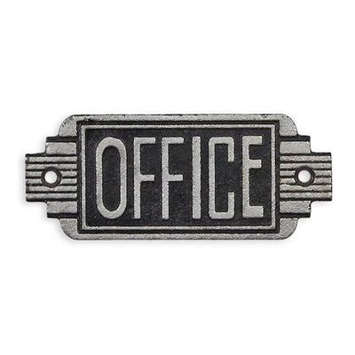 Office Door Nameplate | Handcrafted Cast Iron Decor | Gift Idea