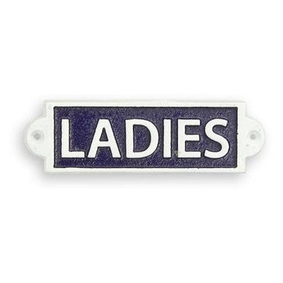 Ladies Restroom Sign | Handcrafted Cast Iron Decor | Gift Idea