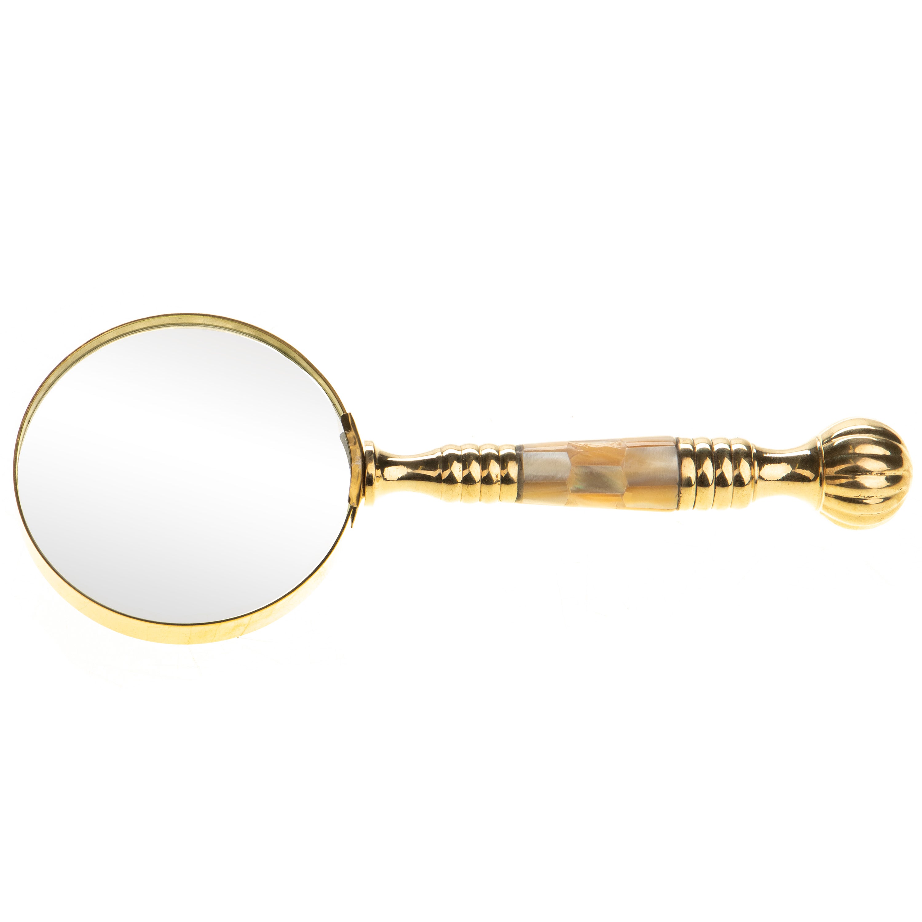 Brass Magnifying Glass – Compact Desk Loupe – view 1