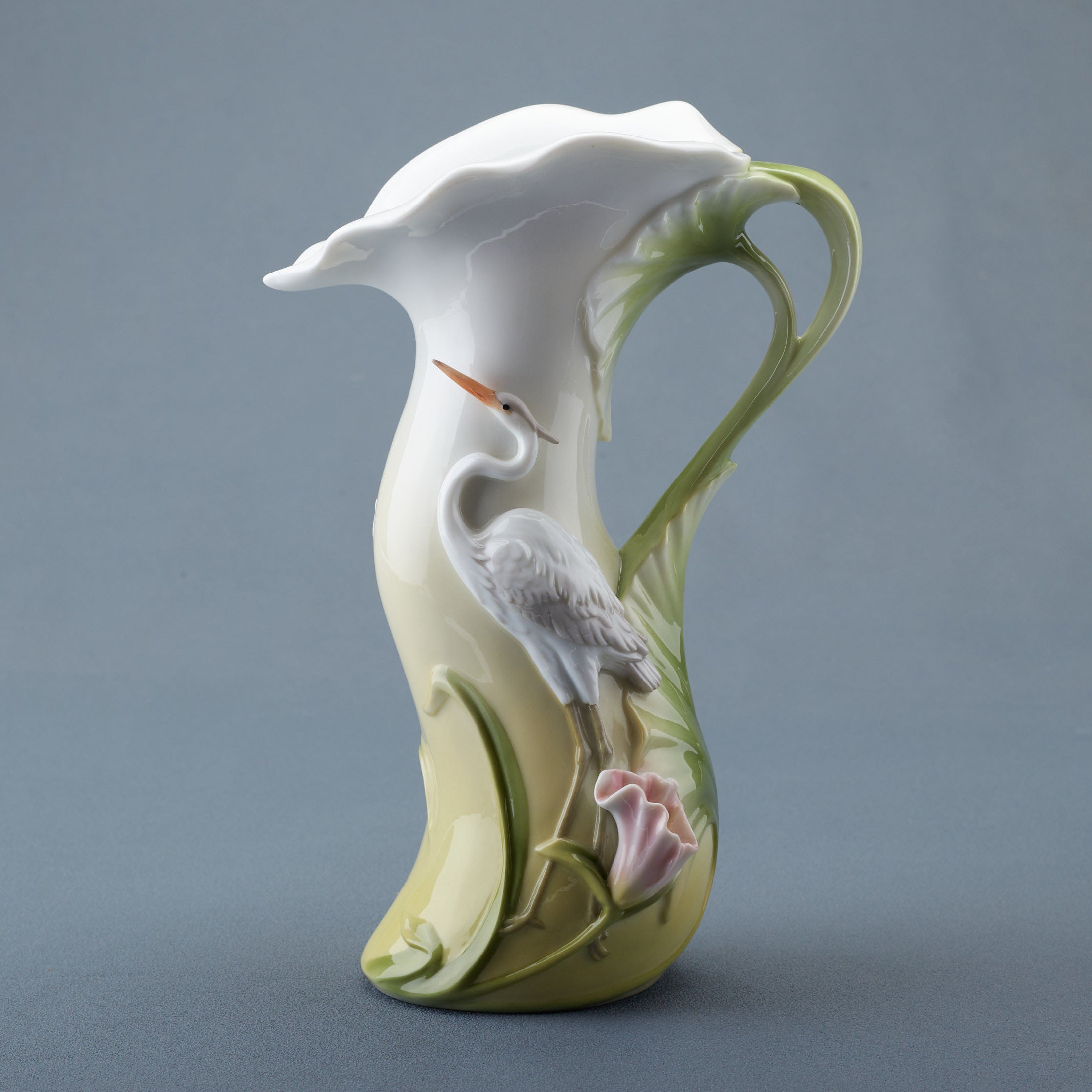 Egret Pitcher Vase