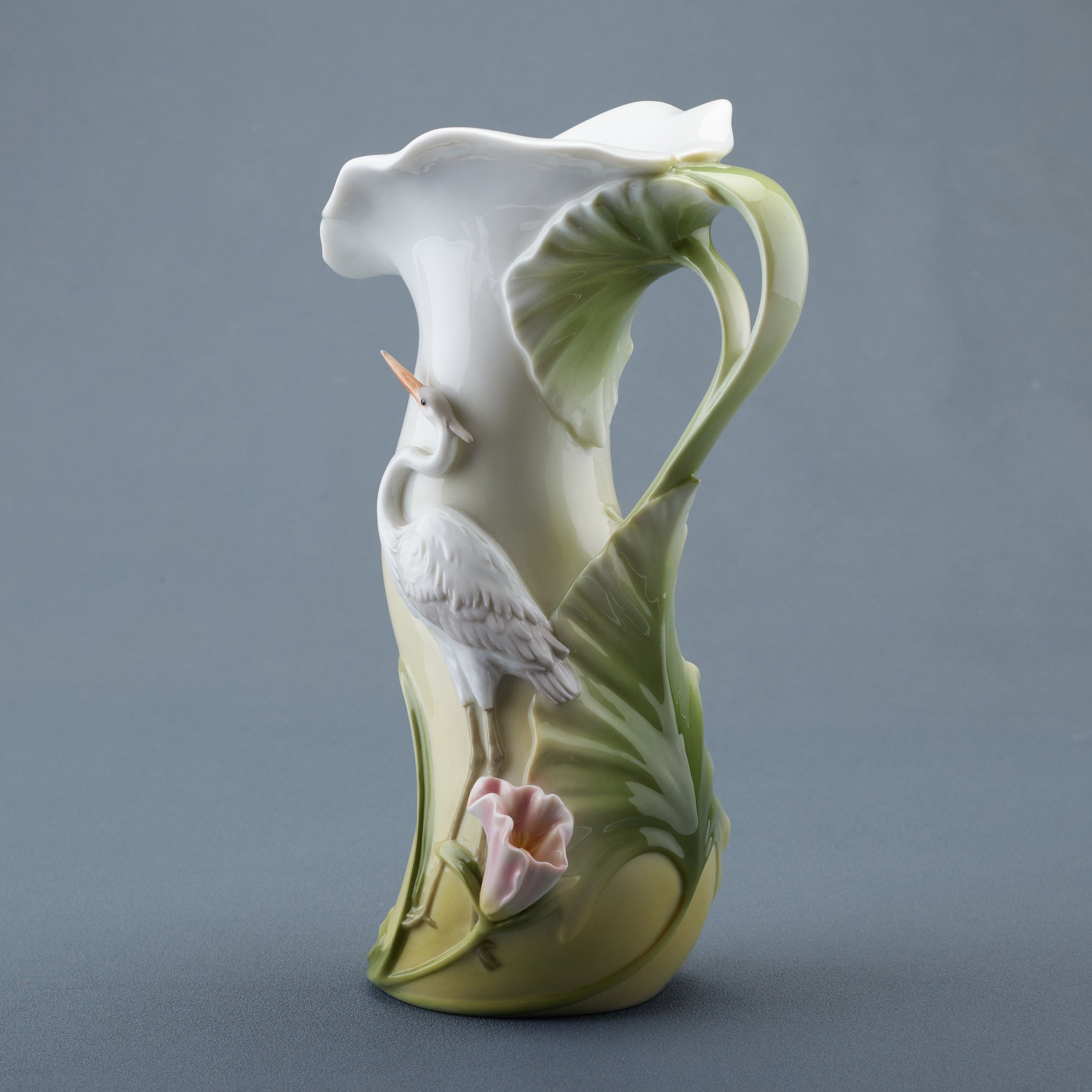 Egret Pitcher Vase