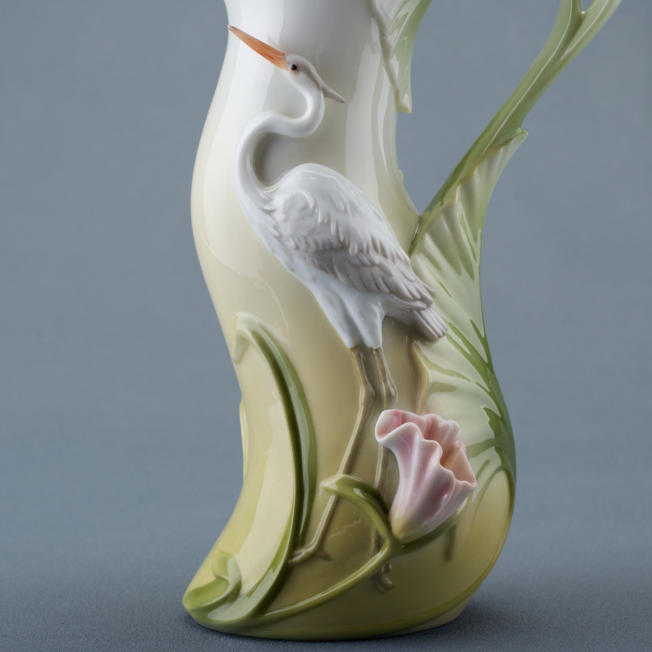 Egret Pitcher Vase