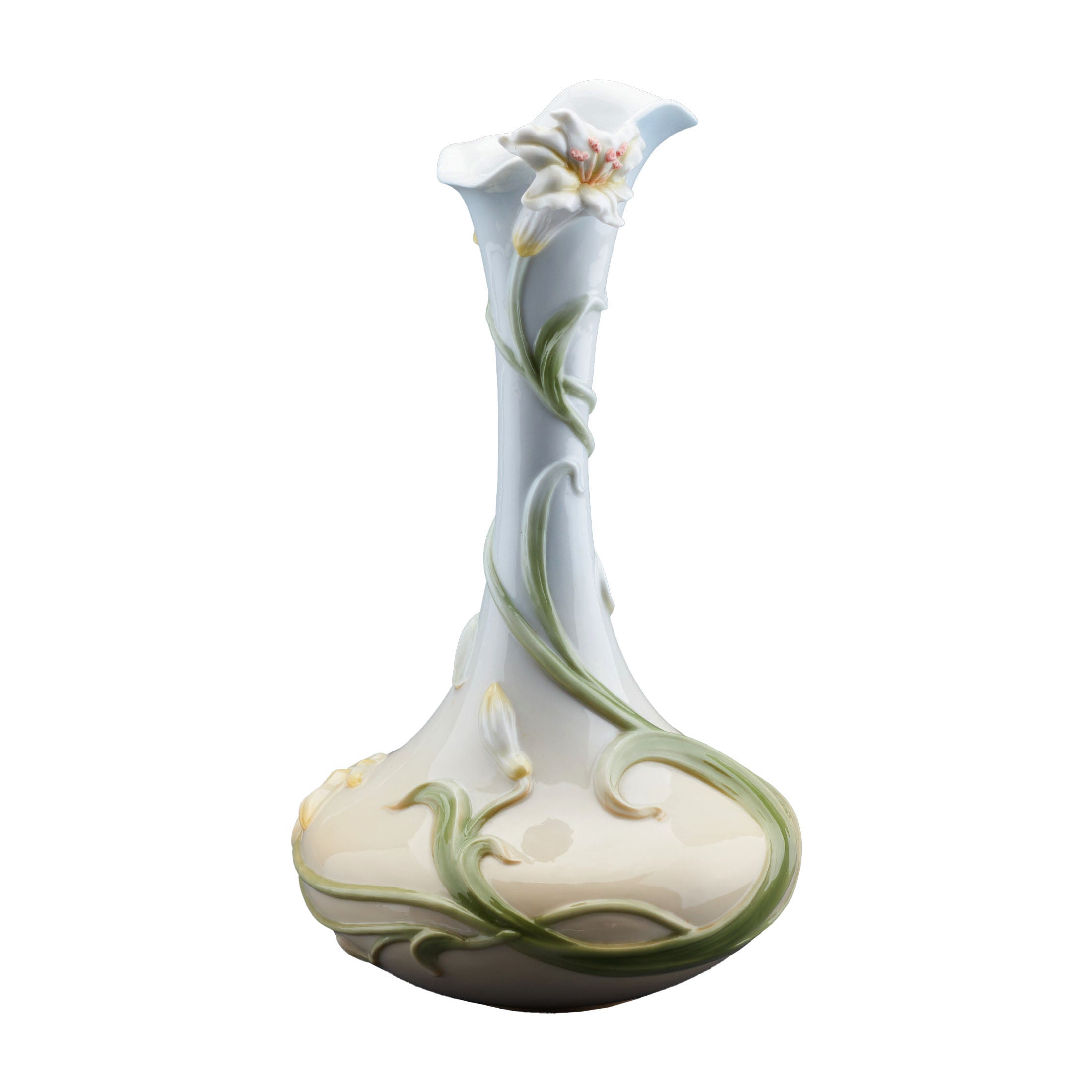 Lily Wide Base Flute Vase