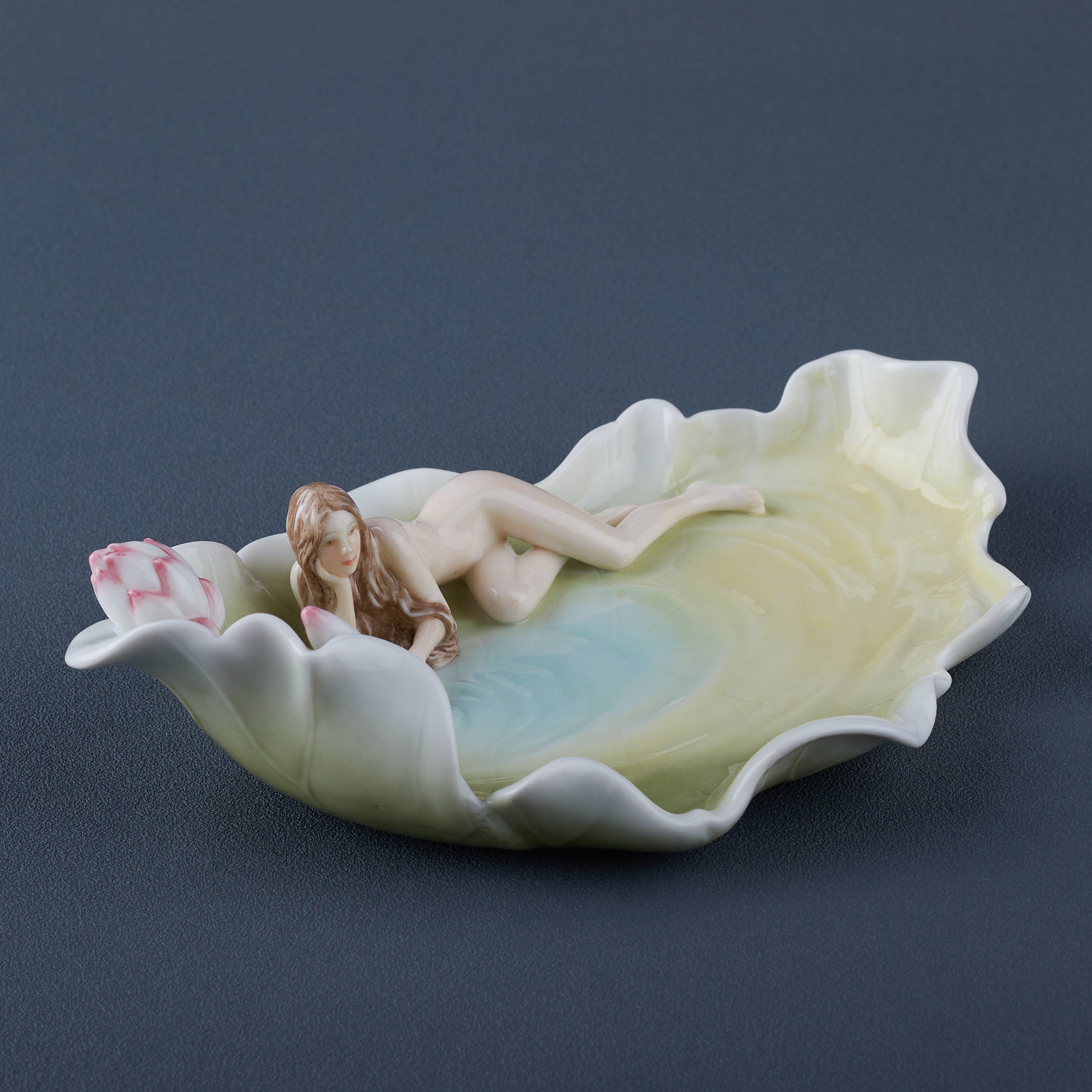 Nude On Lotus Leave Tray