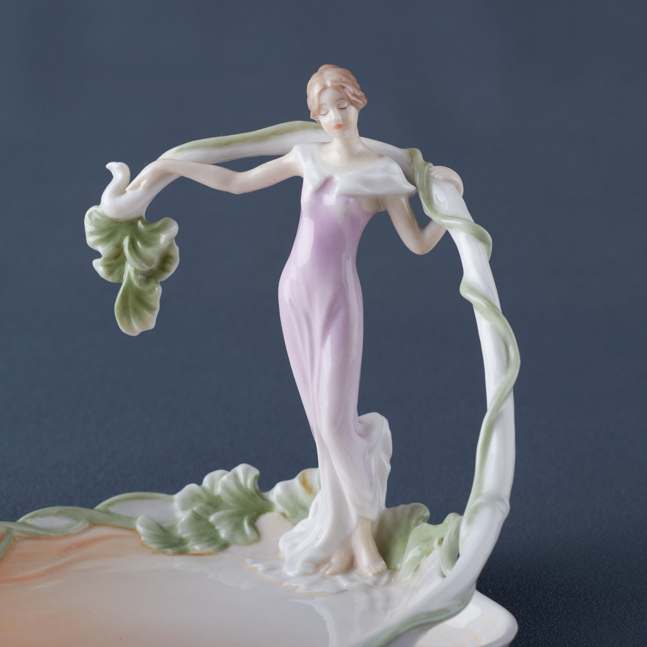 Standing Woman With Vine Tray