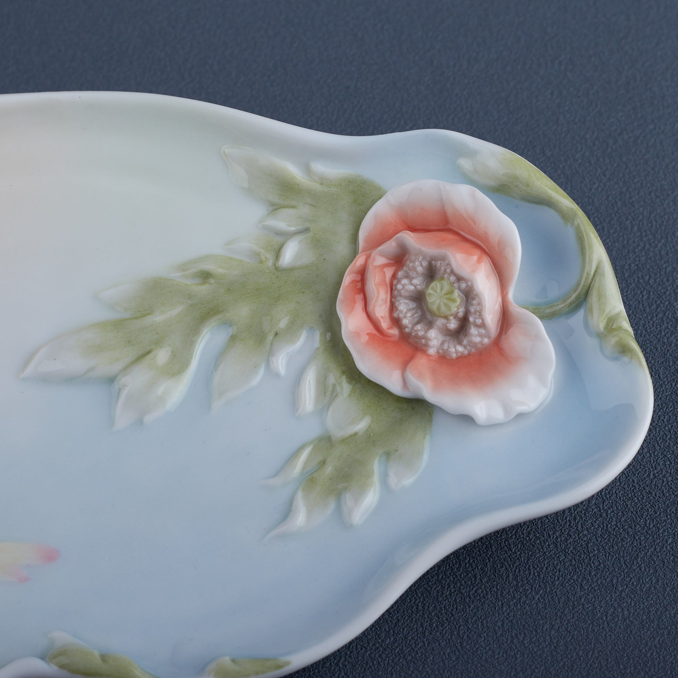 Dragonfly and Poppy Tray