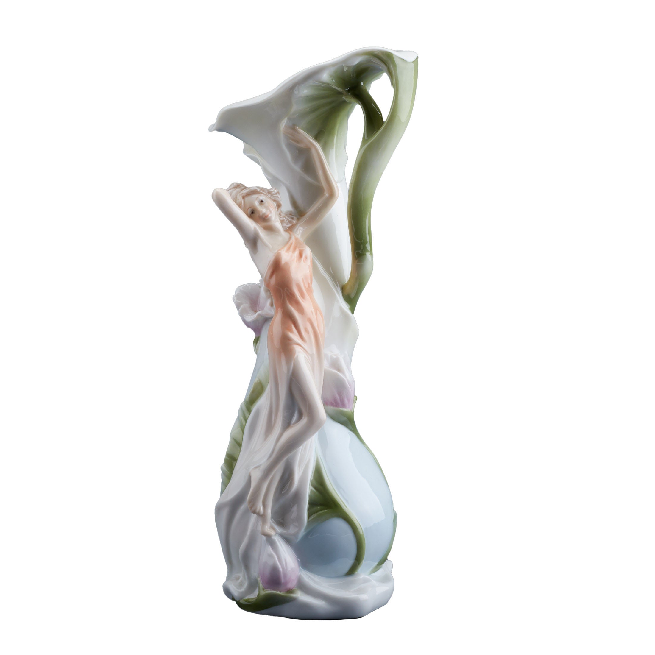 Leaning Girl Vase