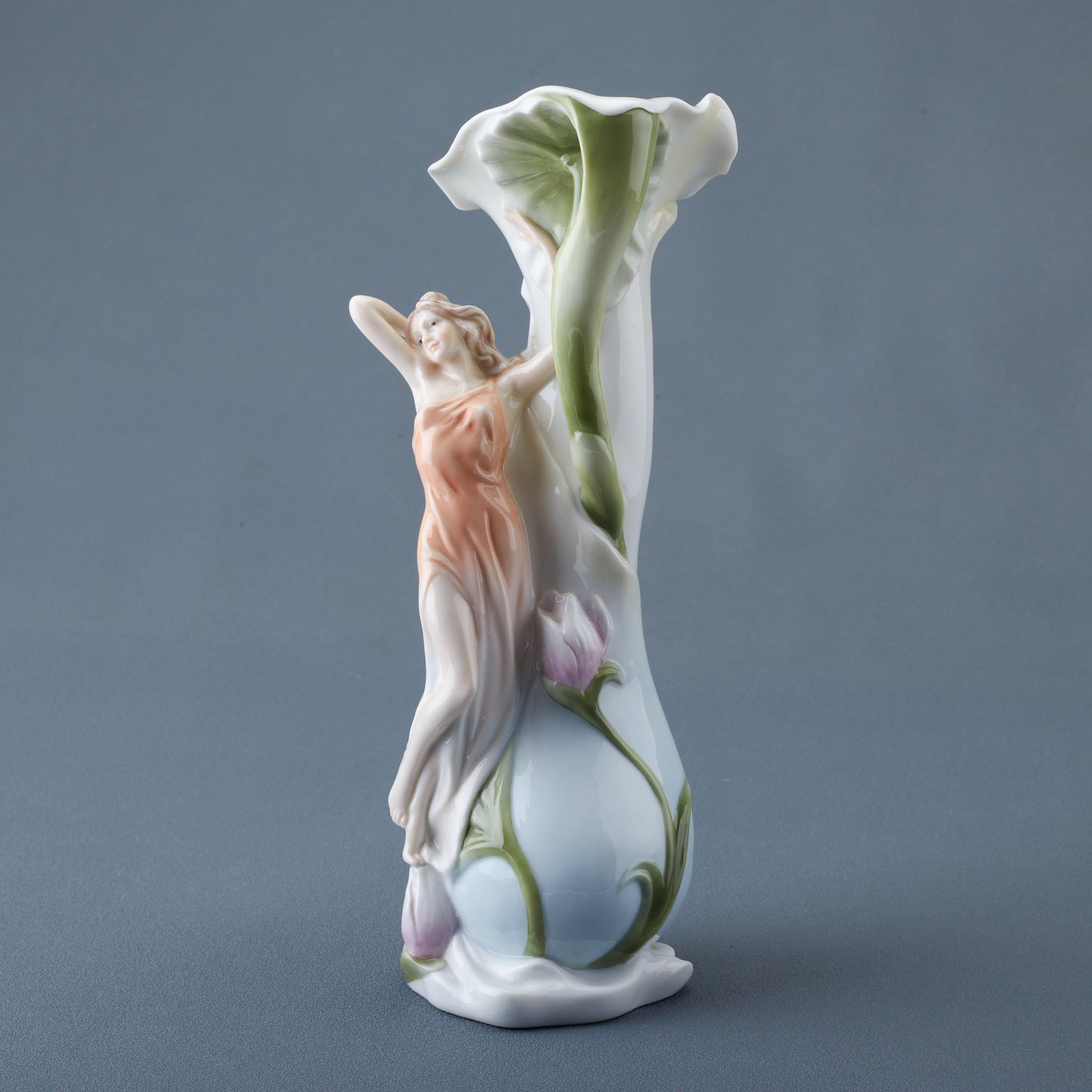 Leaning Girl Vase