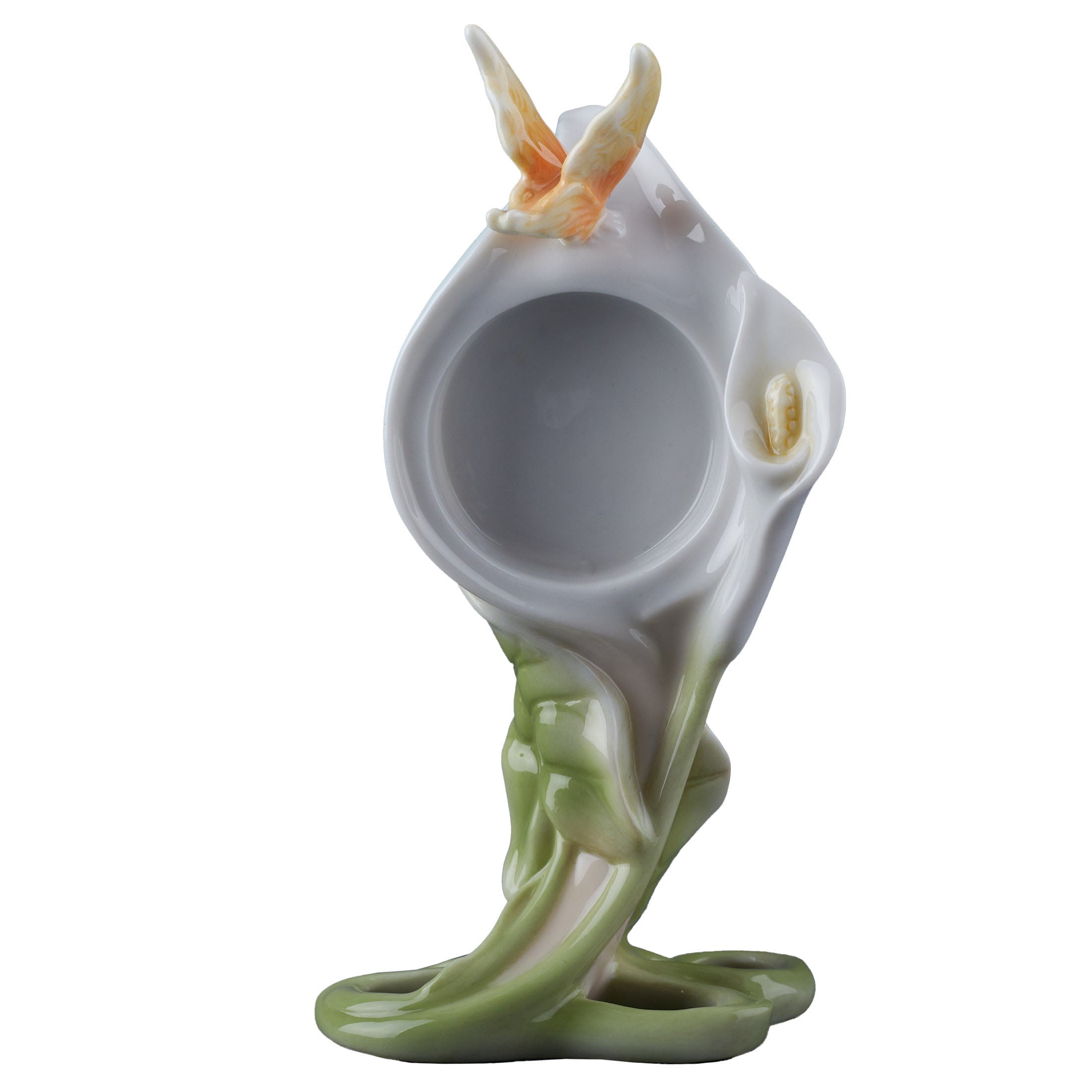 Calla Lily and Butterfly Clock