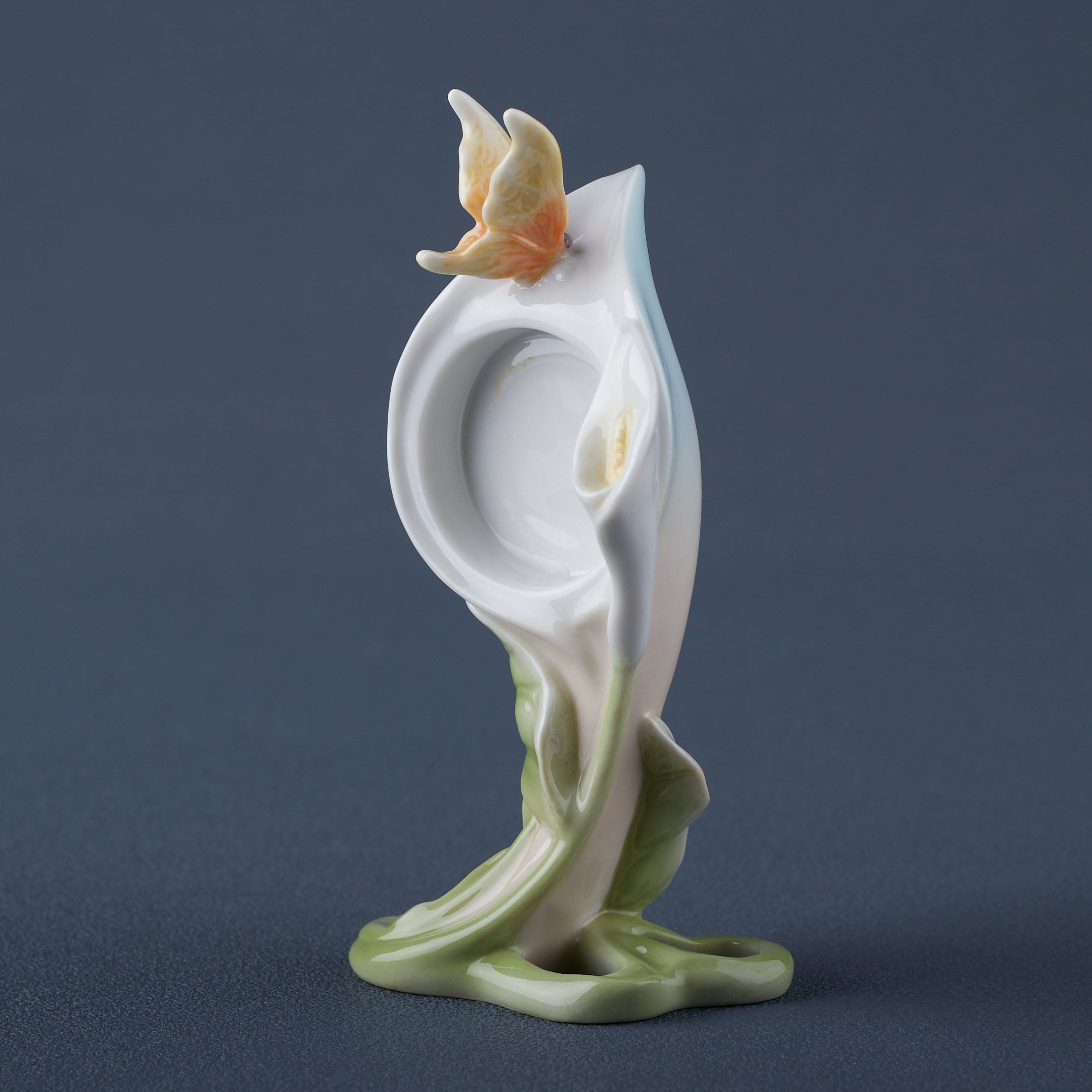 Calla Lily and Butterfly Clock