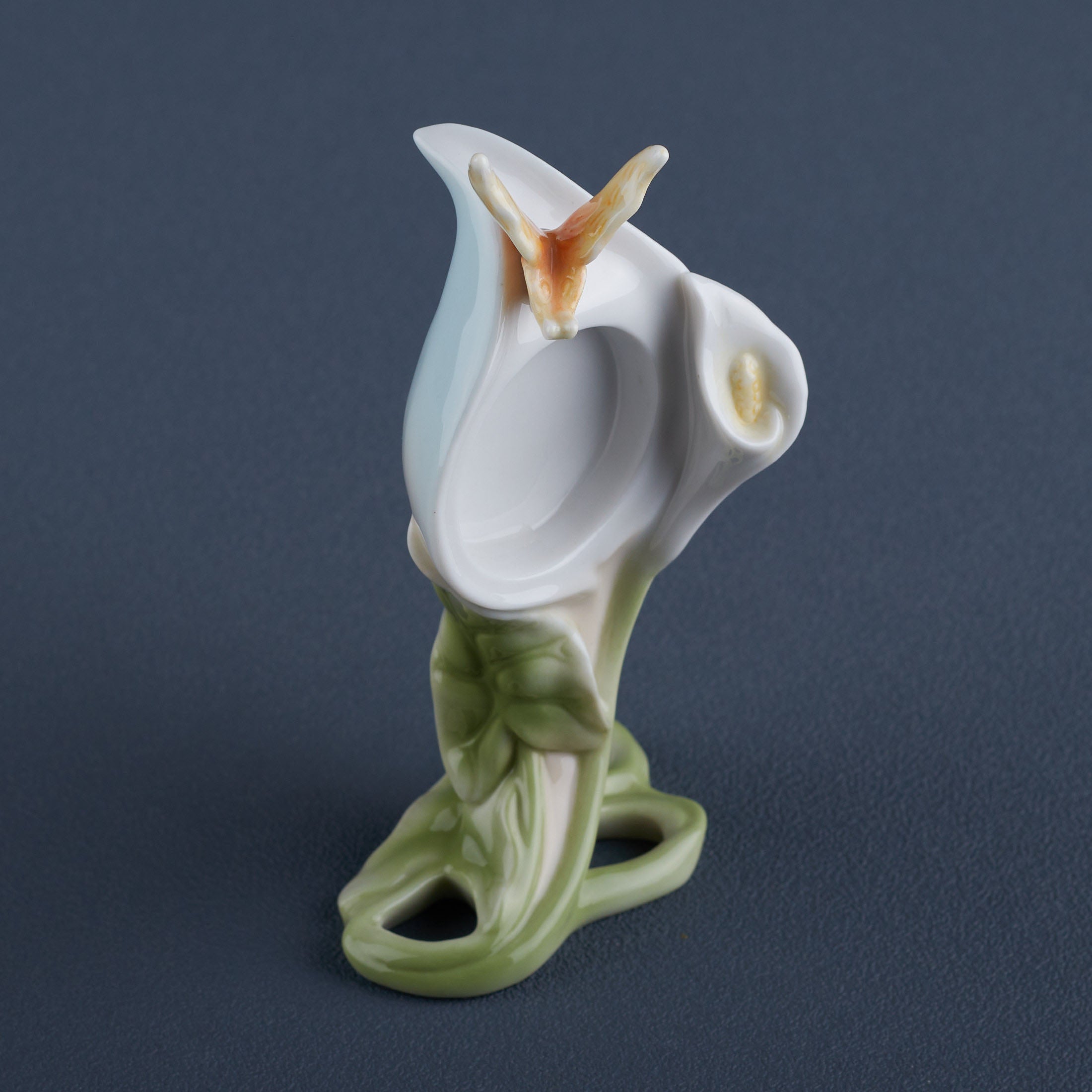 Calla Lily and Butterfly Clock