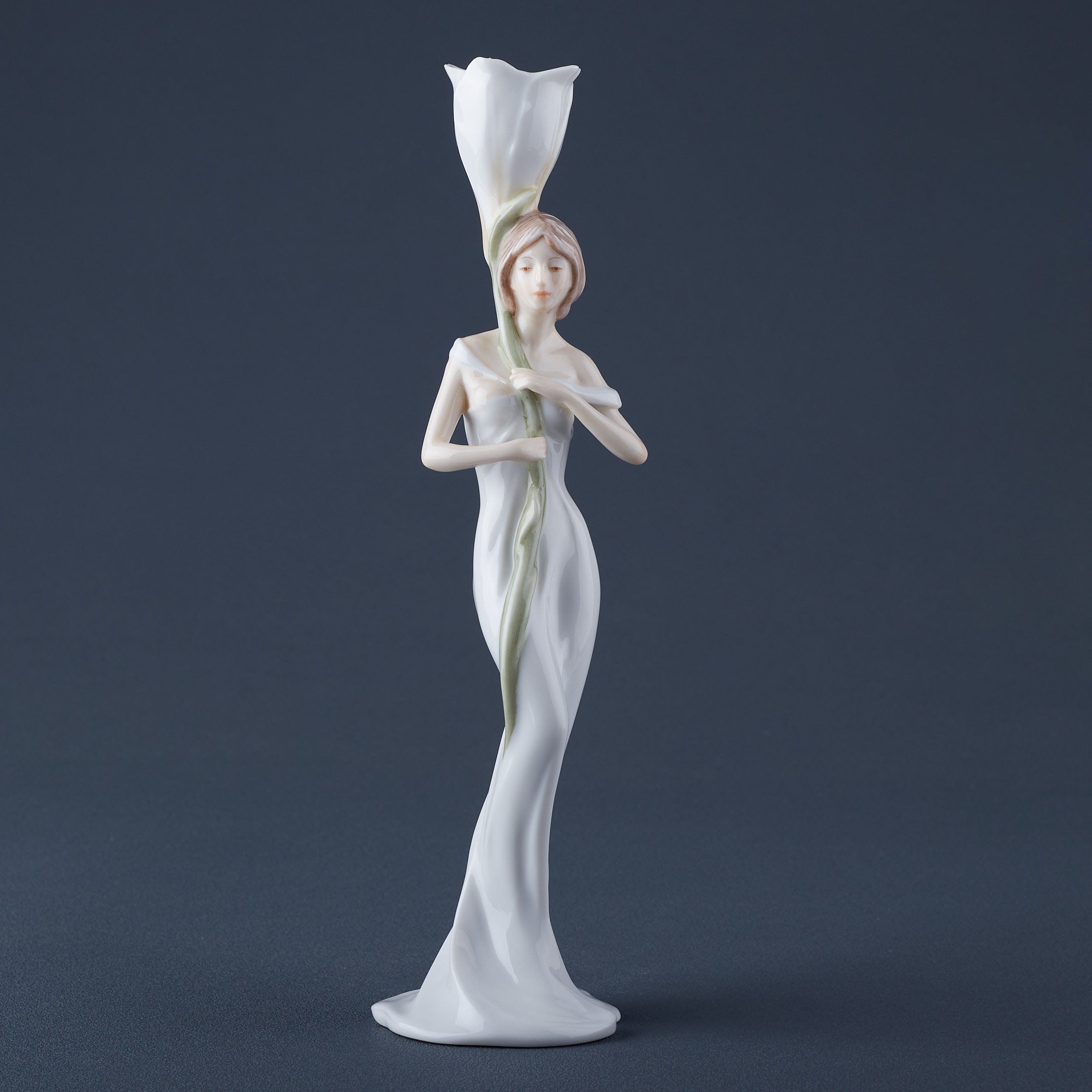Calla Lily and Maiden Candle Holder