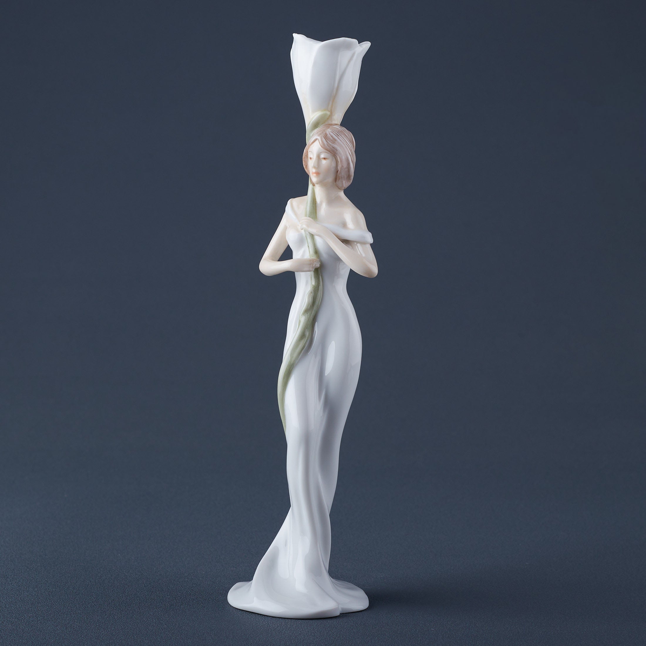 Calla Lily and Maiden Candle Holder