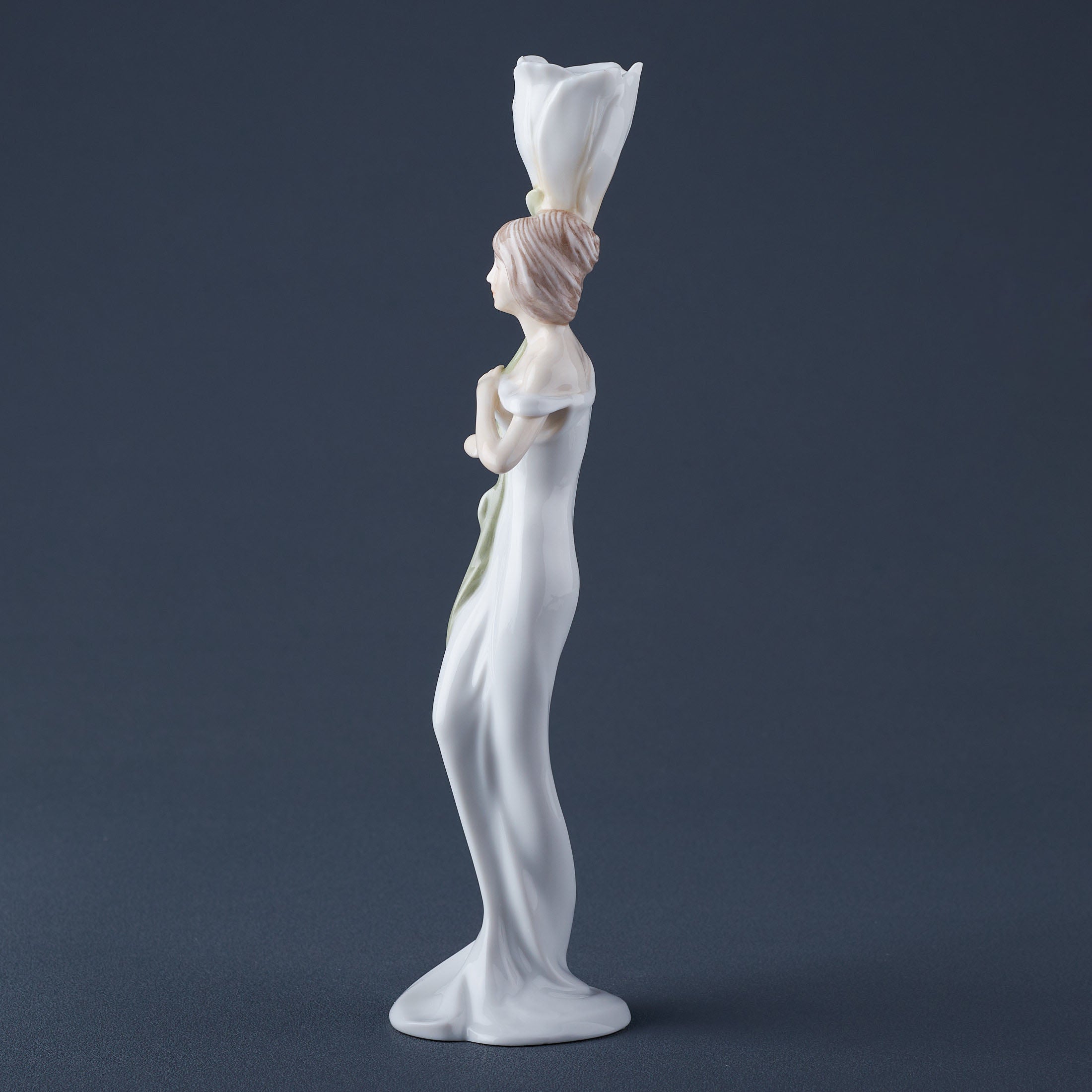 Calla Lily and Maiden Candle Holder