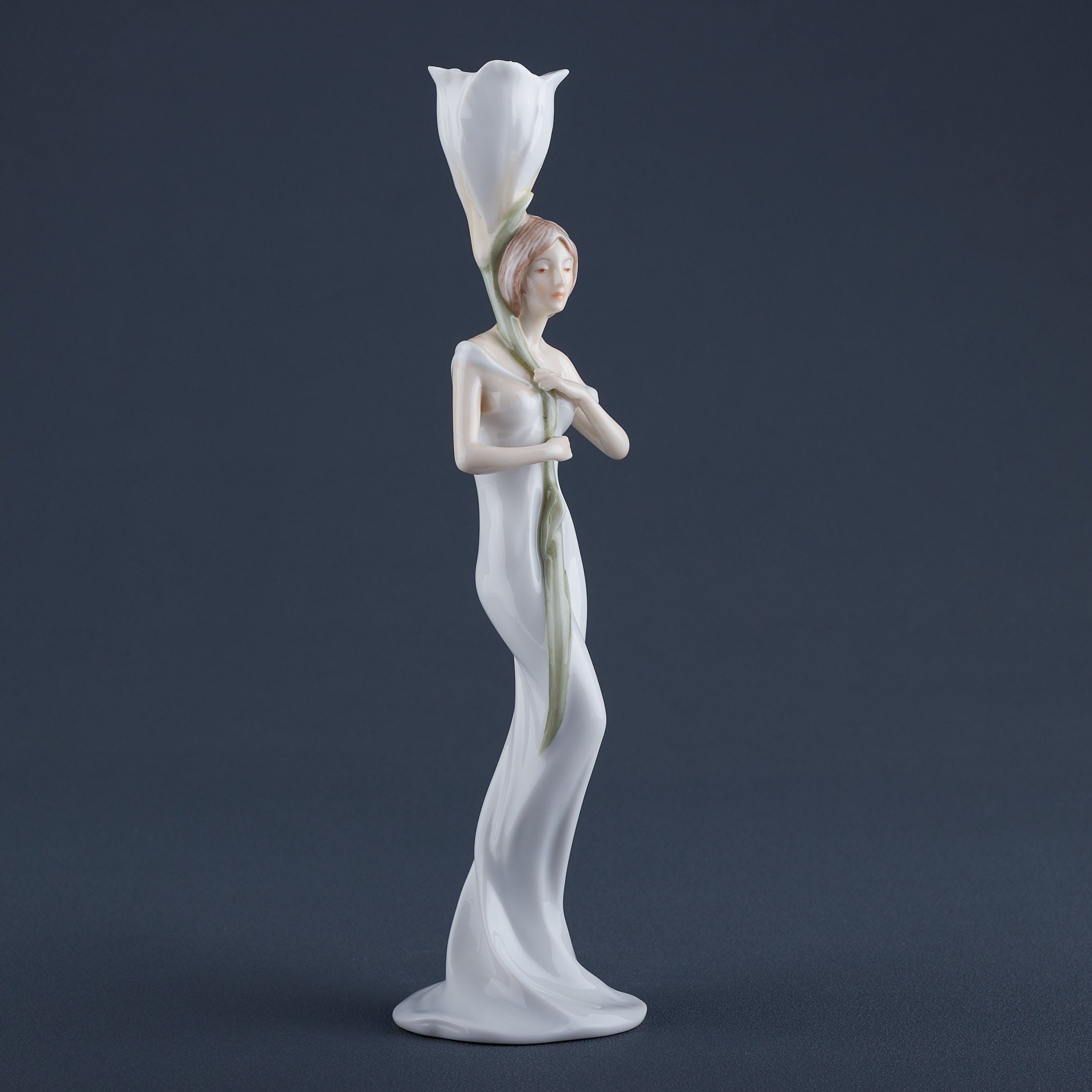 Calla Lily and Maiden Candle Holder