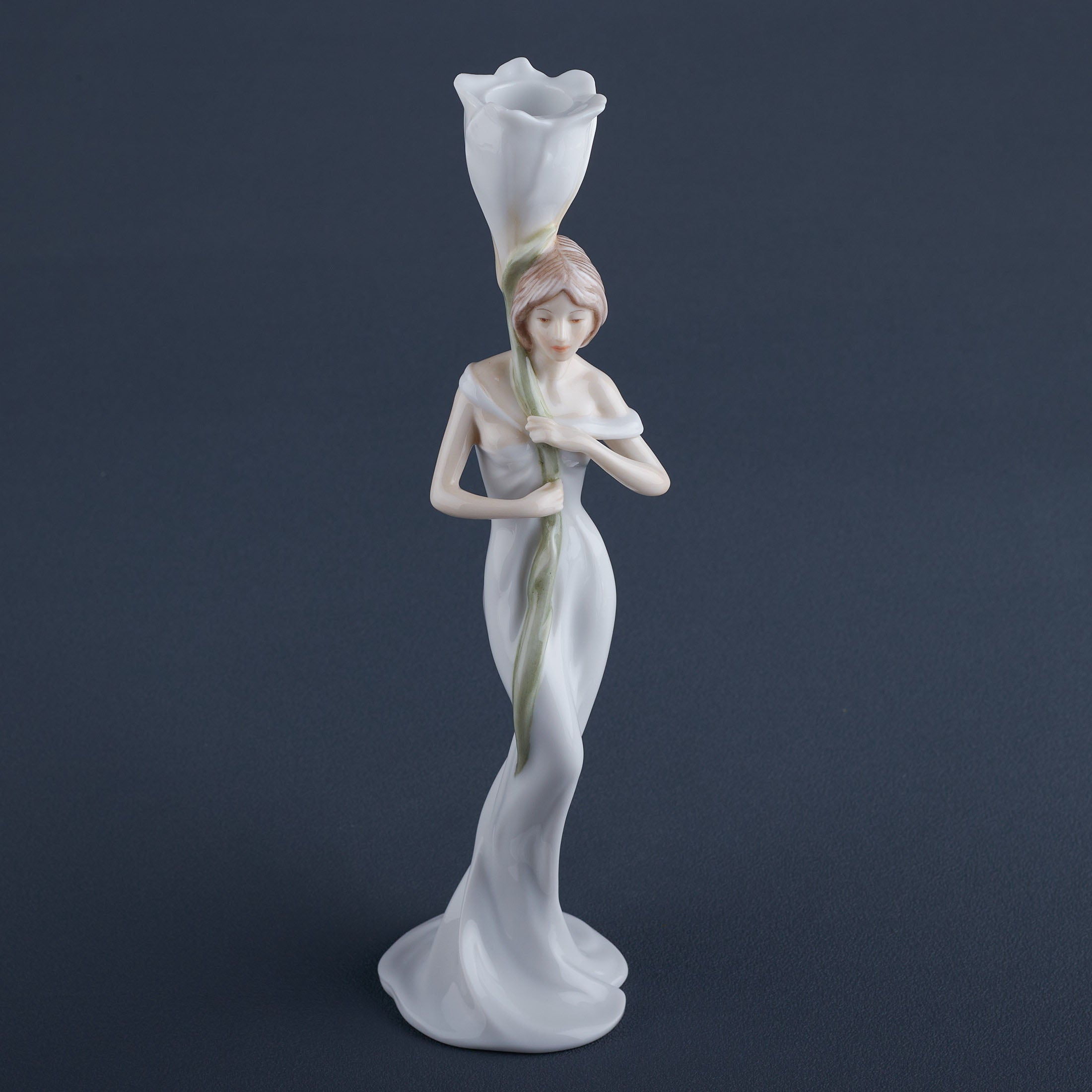 Calla Lily and Maiden Candle Holder