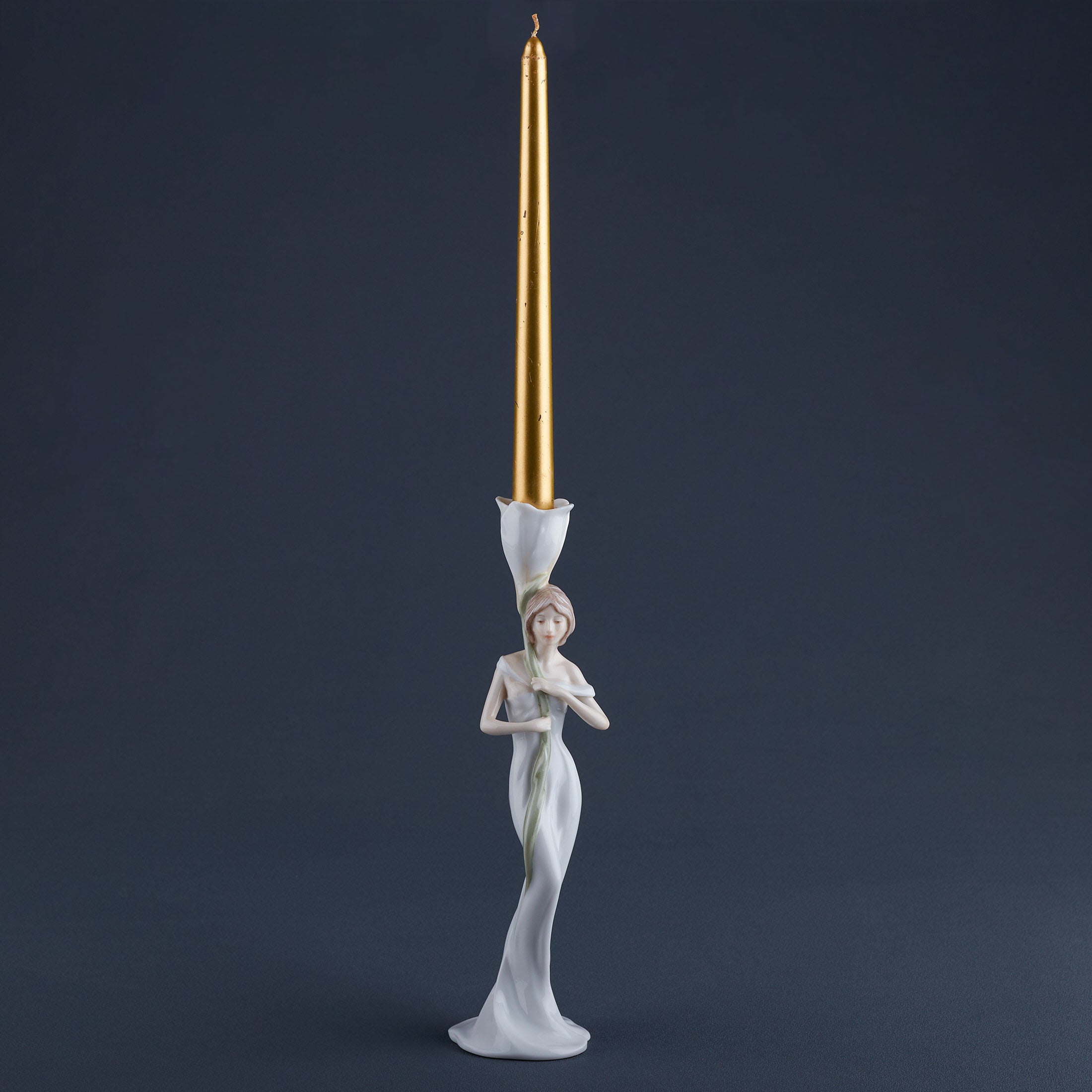 Calla Lily and Maiden Candle Holder