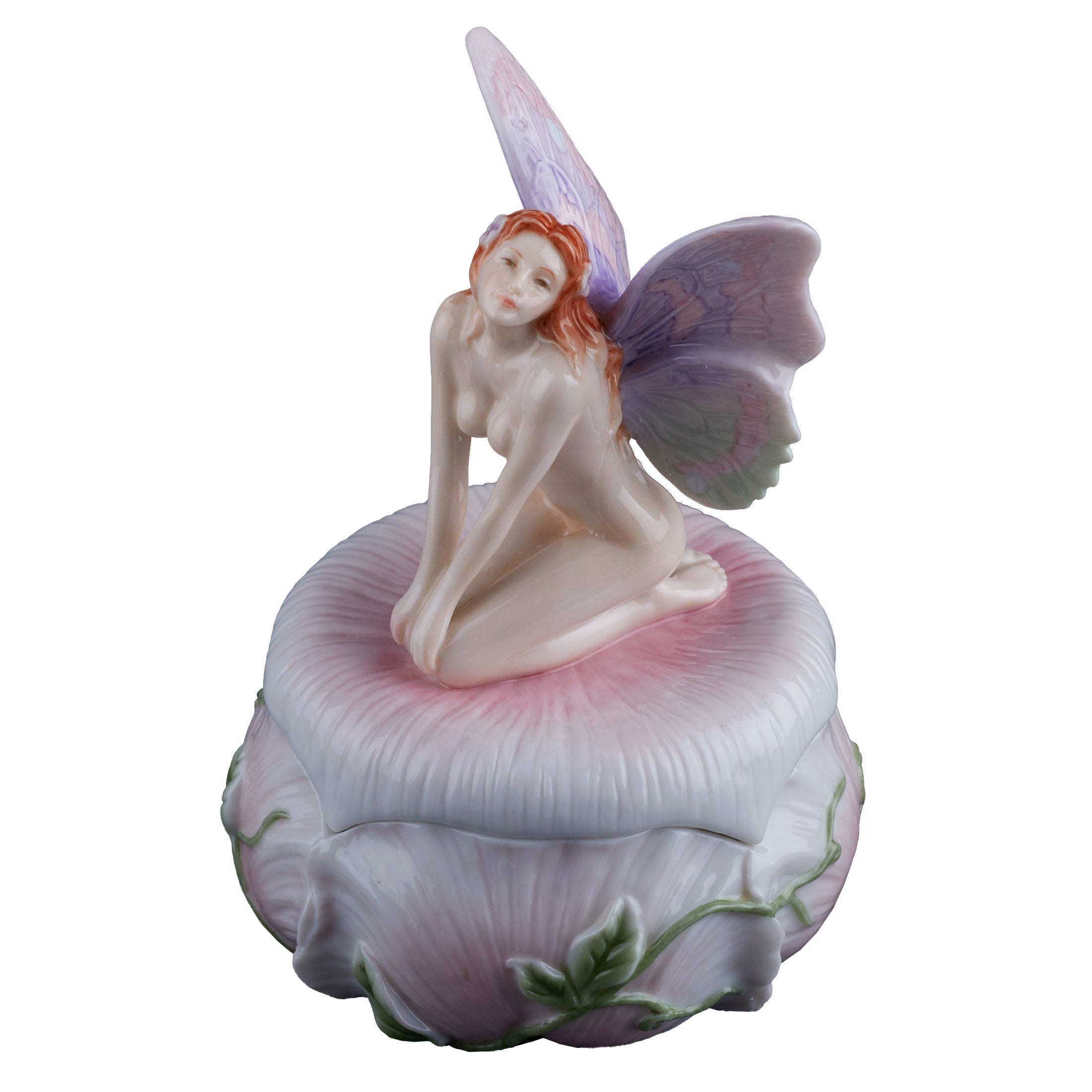 Nude Fairy Kneeling Trinket Box