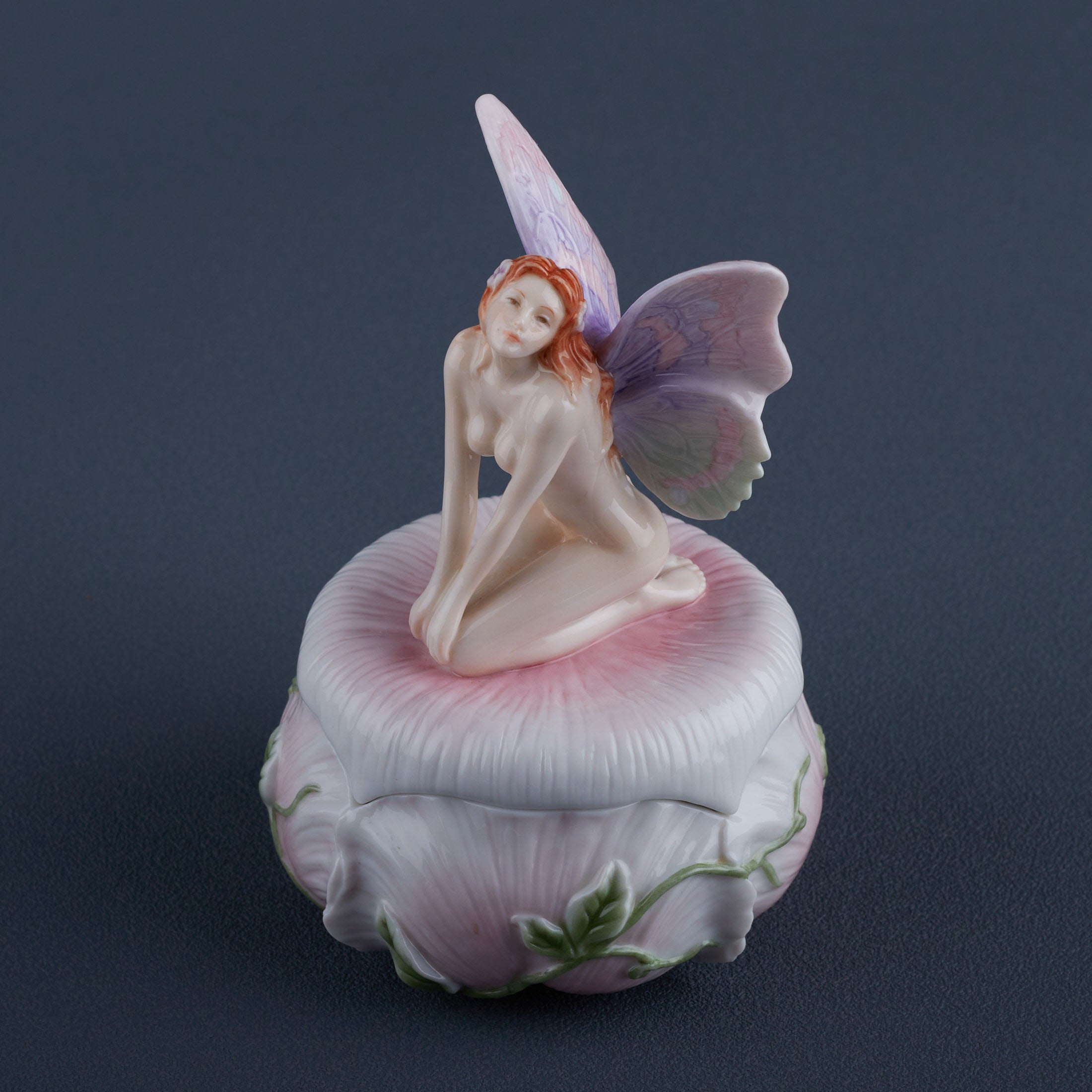 Nude Fairy Kneeling Trinket Box