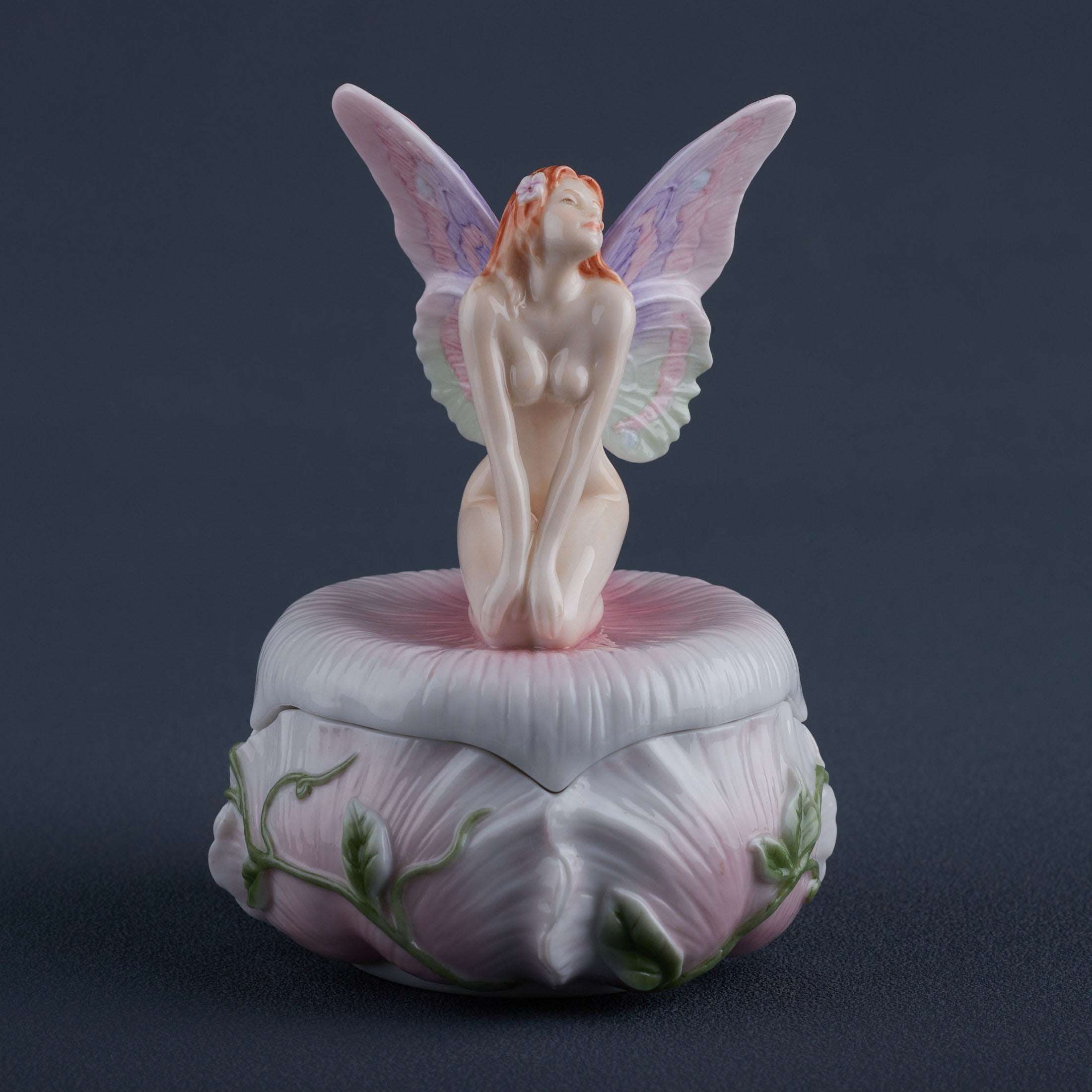 Nude Fairy Kneeling Trinket Box