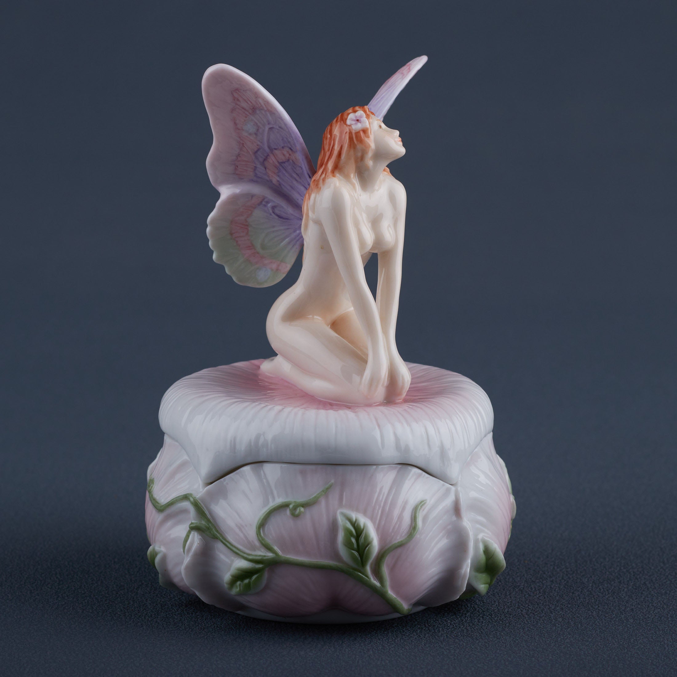 Nude Fairy Kneeling Trinket Box