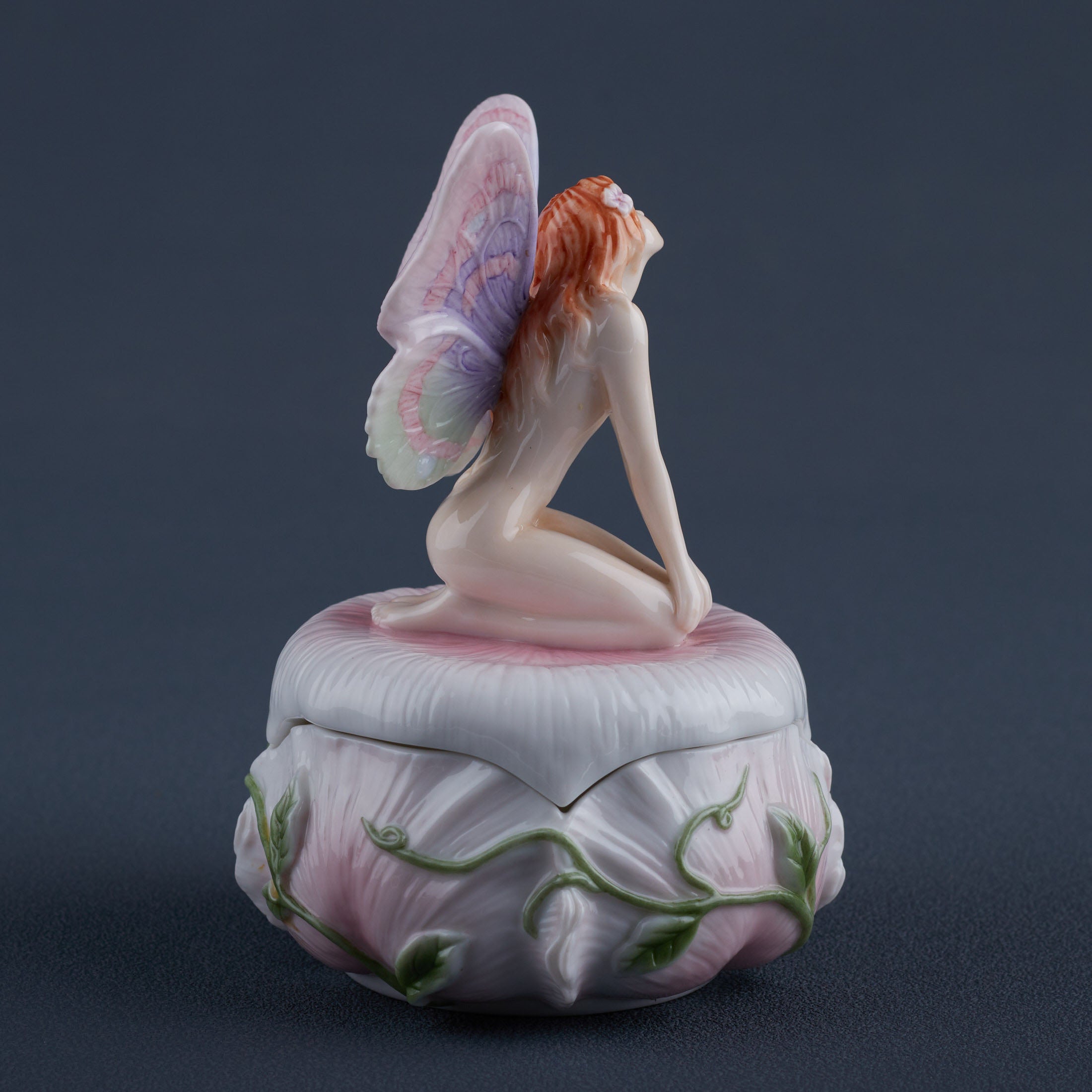 Nude Fairy Kneeling Trinket Box