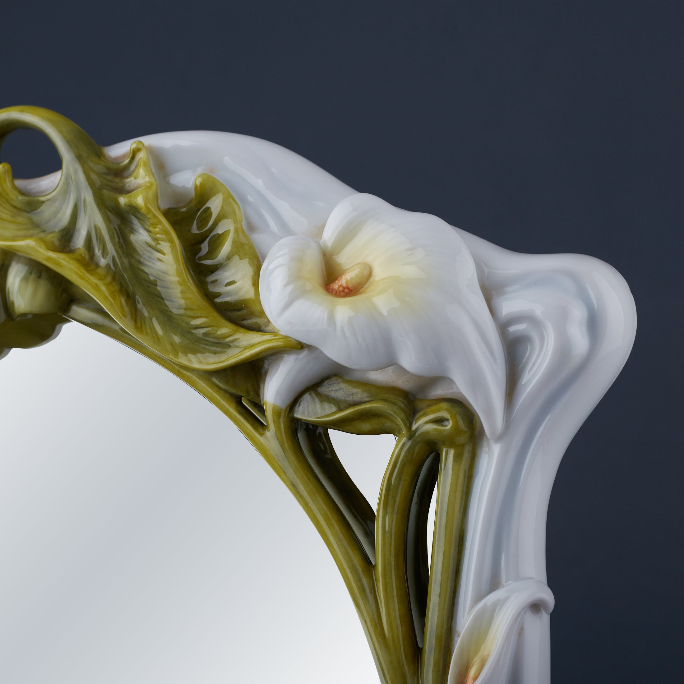 Maiden With Calla Lily and Tulips Mirror