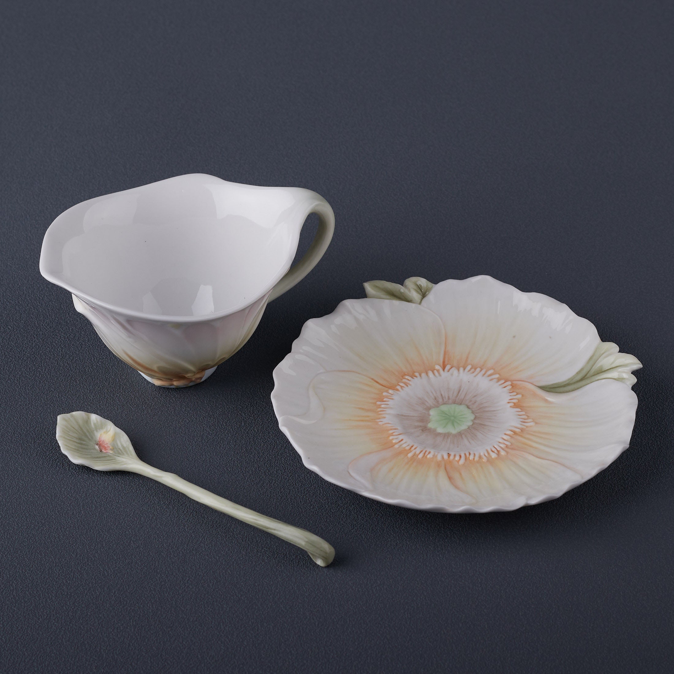 Butterfly Wing and Poppy 3 Pcs Cup Set
