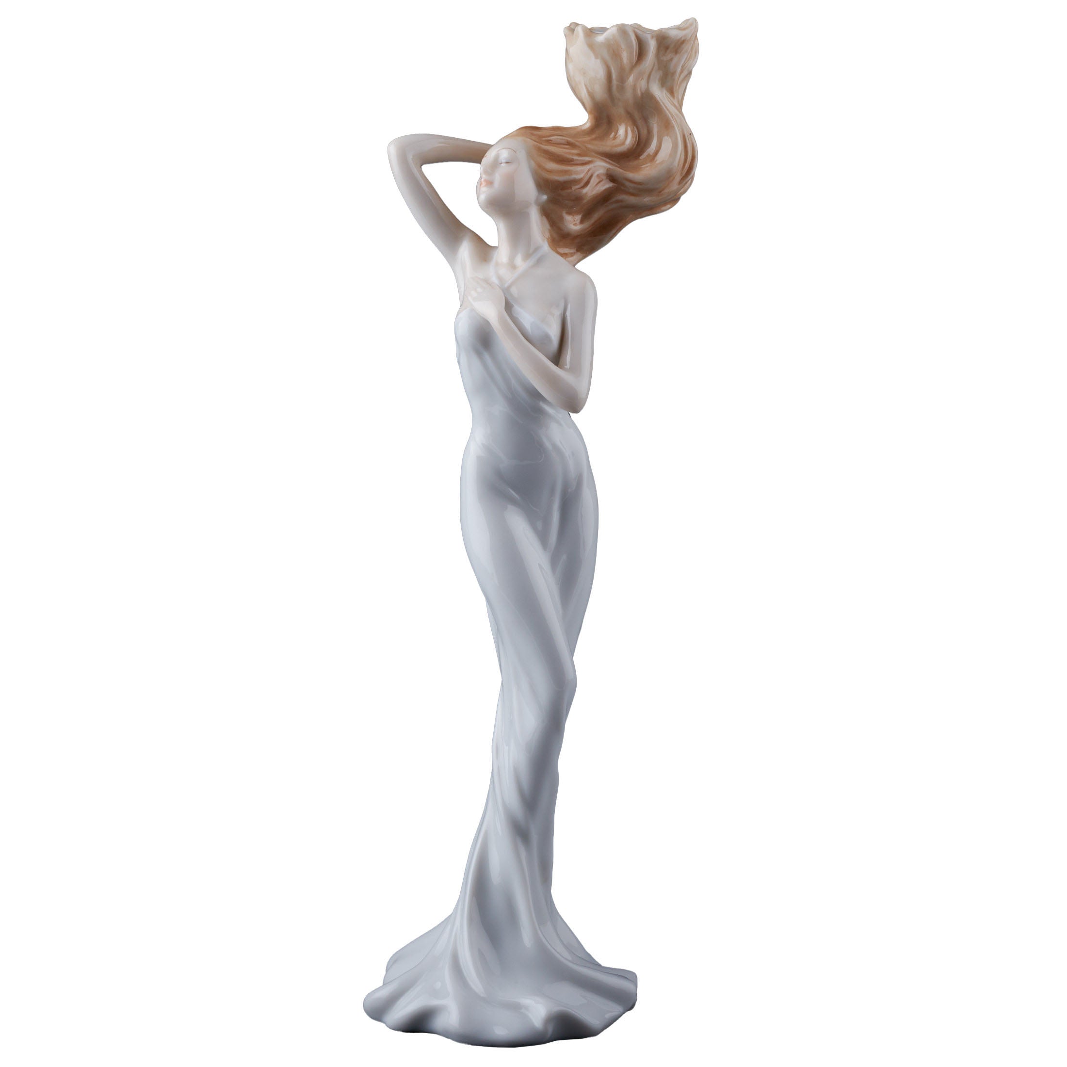 Maiden With Flaming Hair Candle Holder