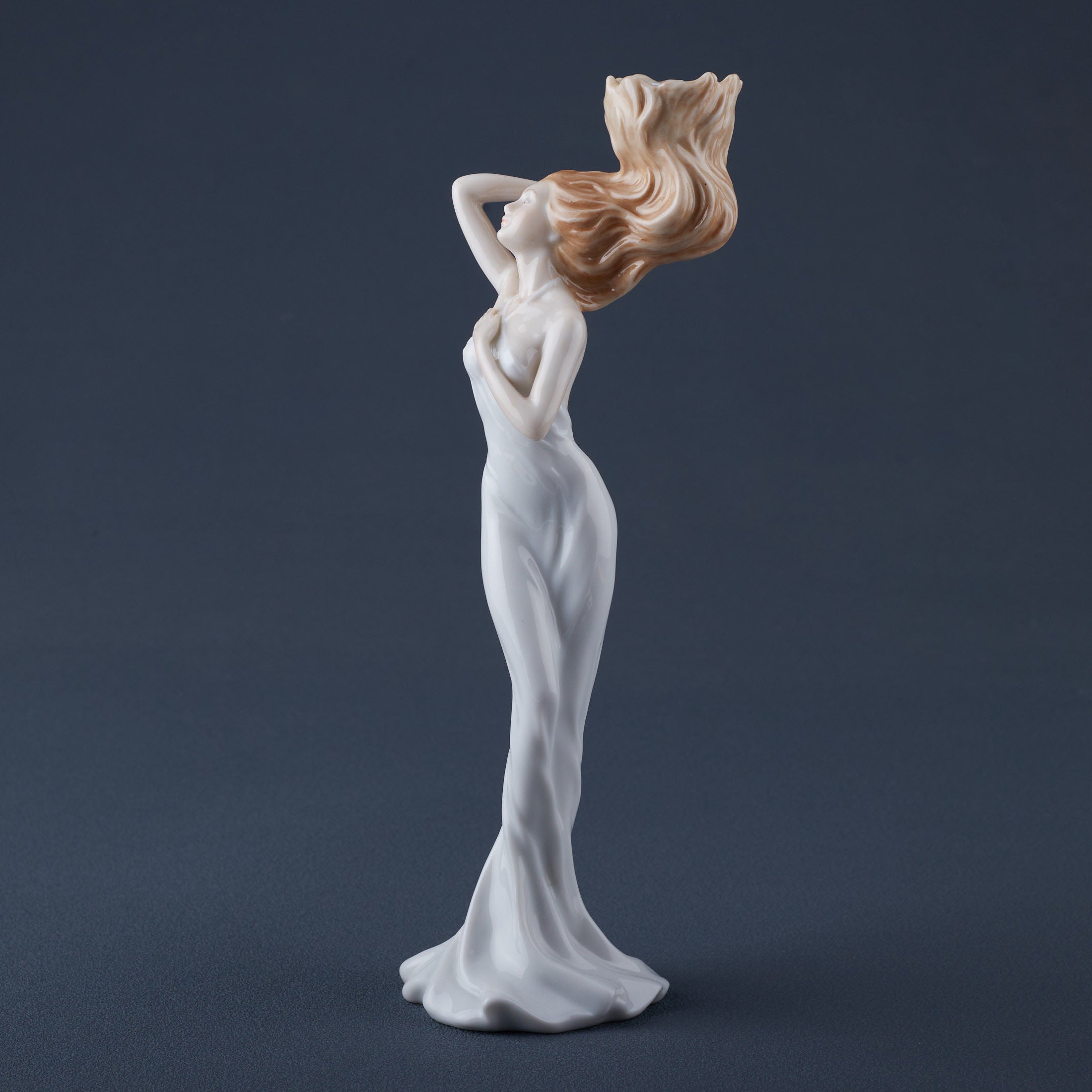Maiden With Flaming Hair Candle Holder