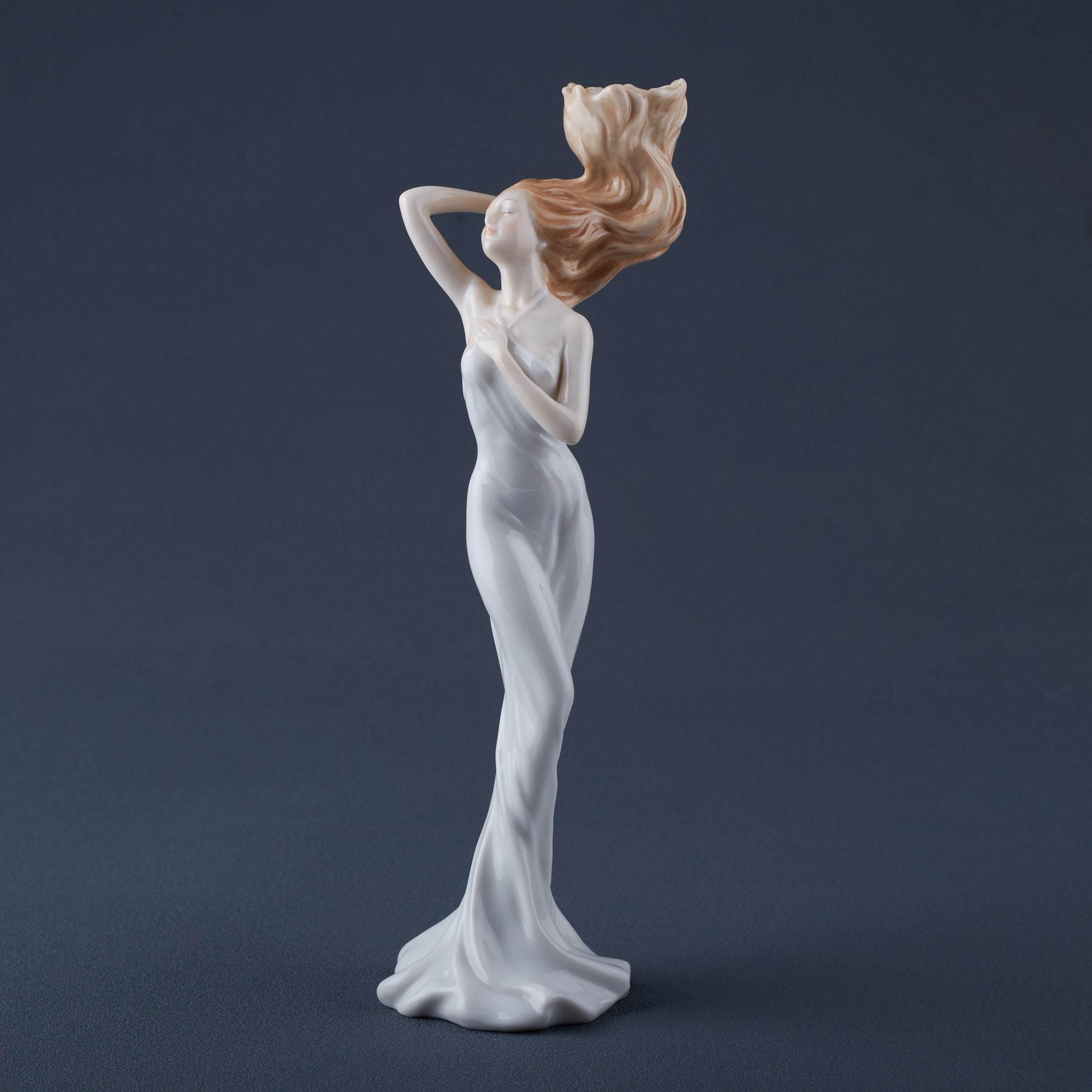 Maiden With Flaming Hair Candle Holder