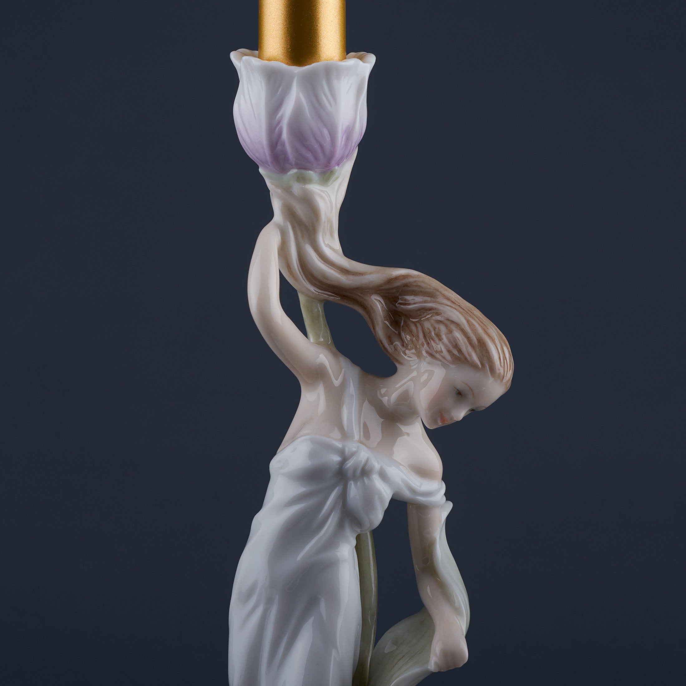 Tulip and Maiden Candle Holder